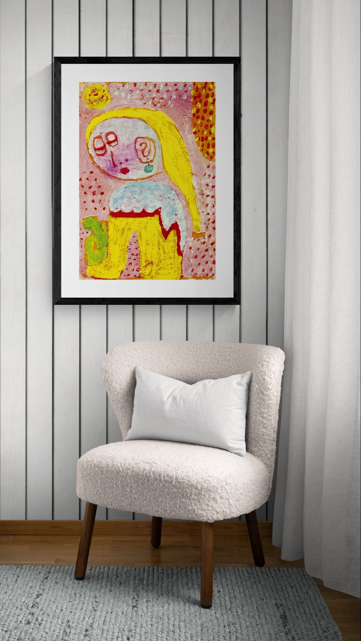 Magdalena vor der Bekehrung by Paul Klee Abstract Wall Art Poster