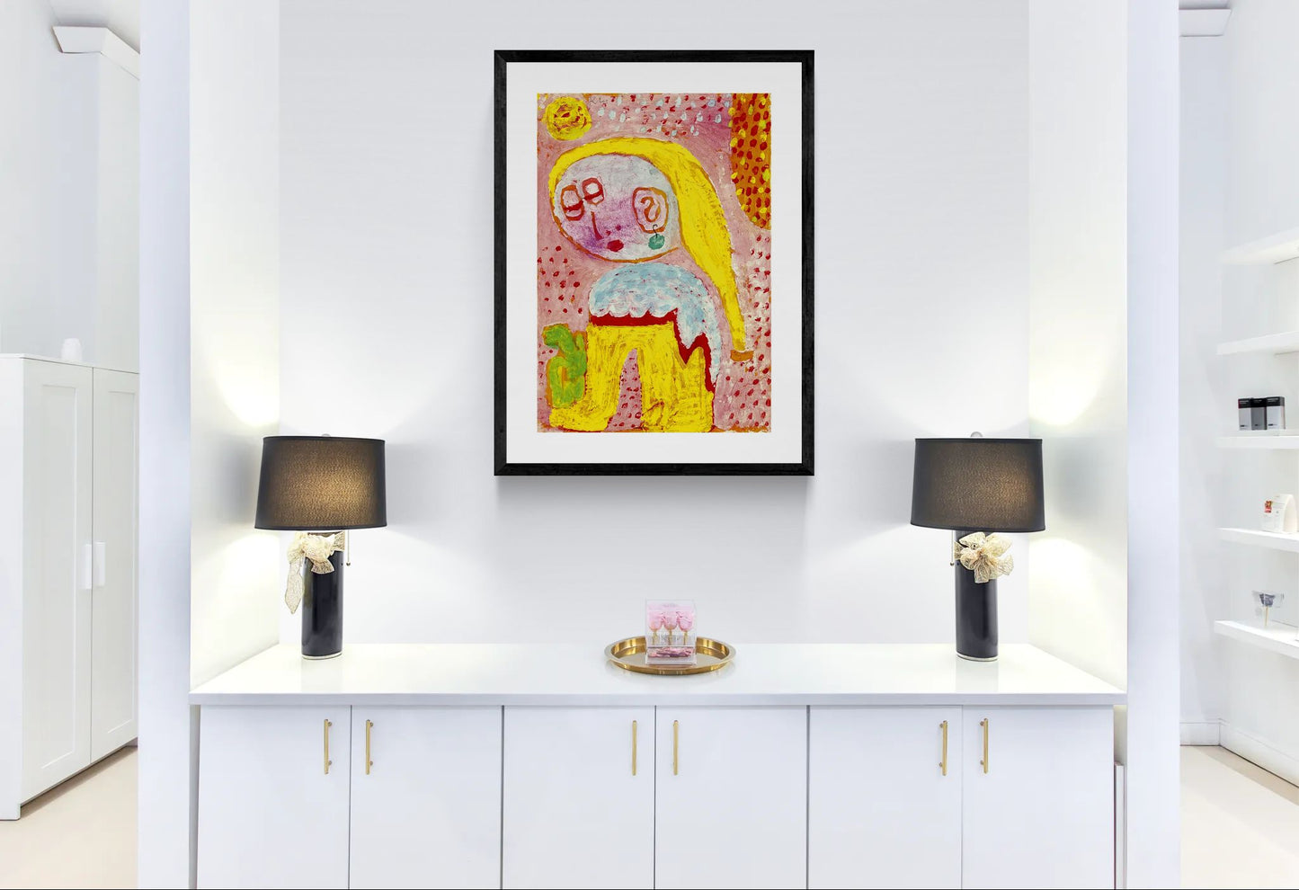 Magdalena vor der Bekehrung by Paul Klee Framed Abstract Wall Art Print