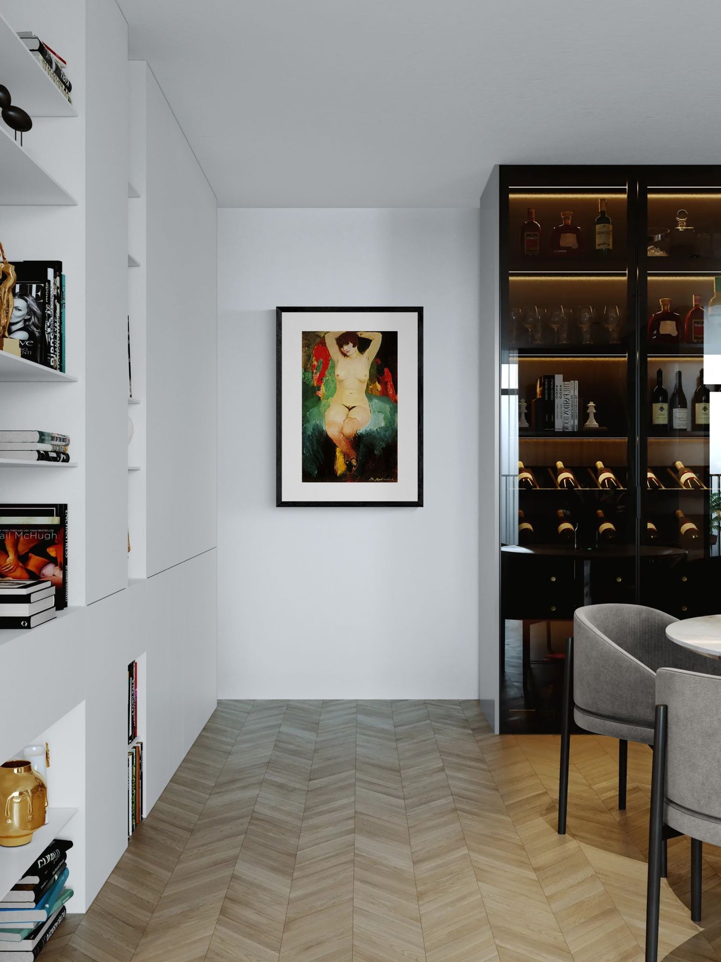 Nude female by Filipp Malyavin Wall Art Poster