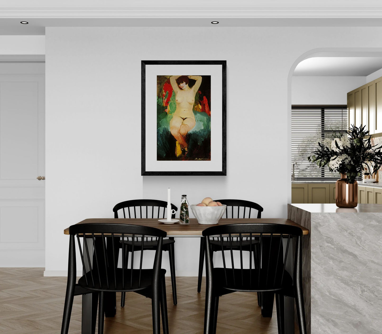 Nude female by Filipp Malyavin Wall Art Poster