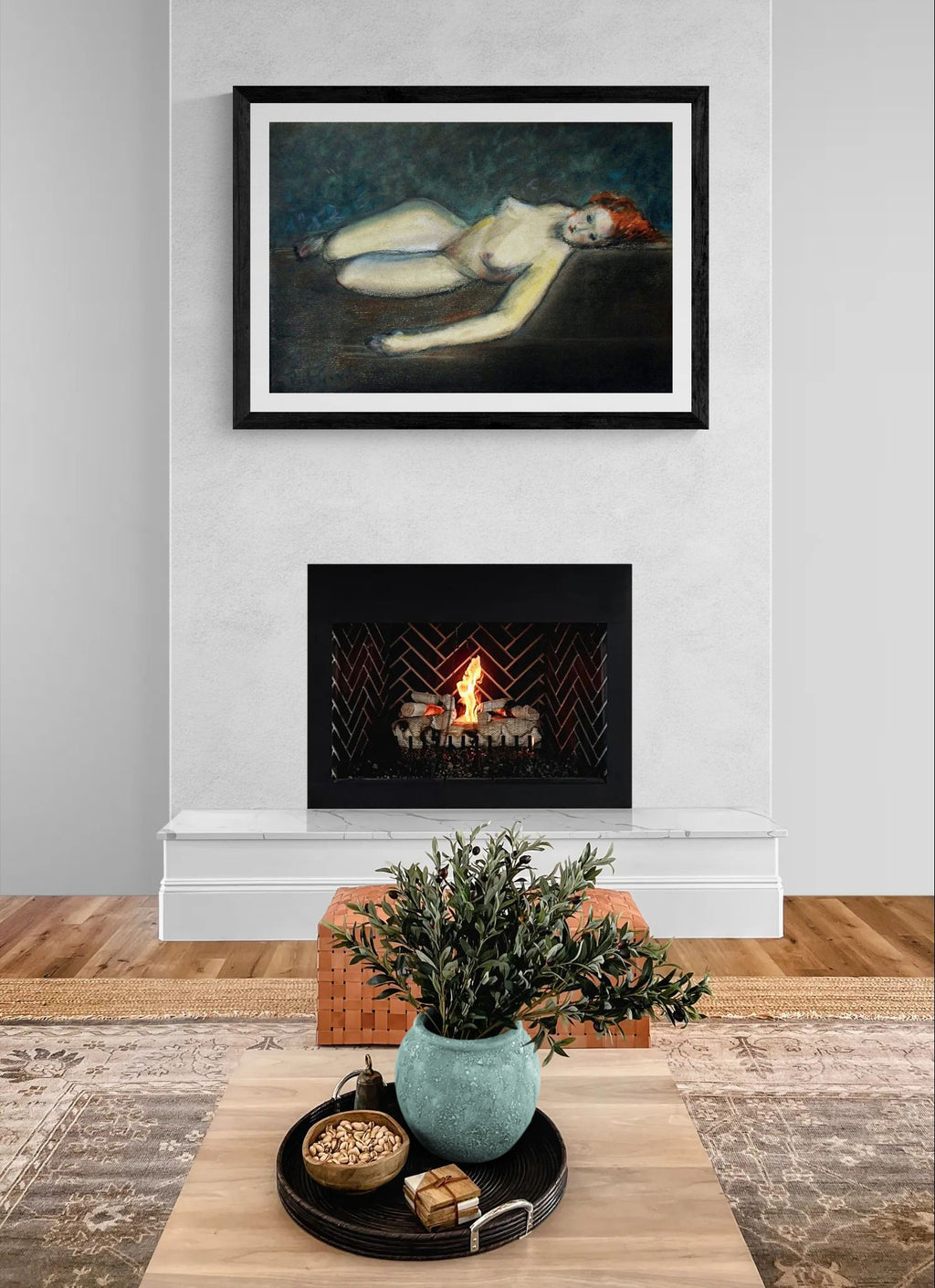Lying nude by Paul Gosselin Wall Art Poster