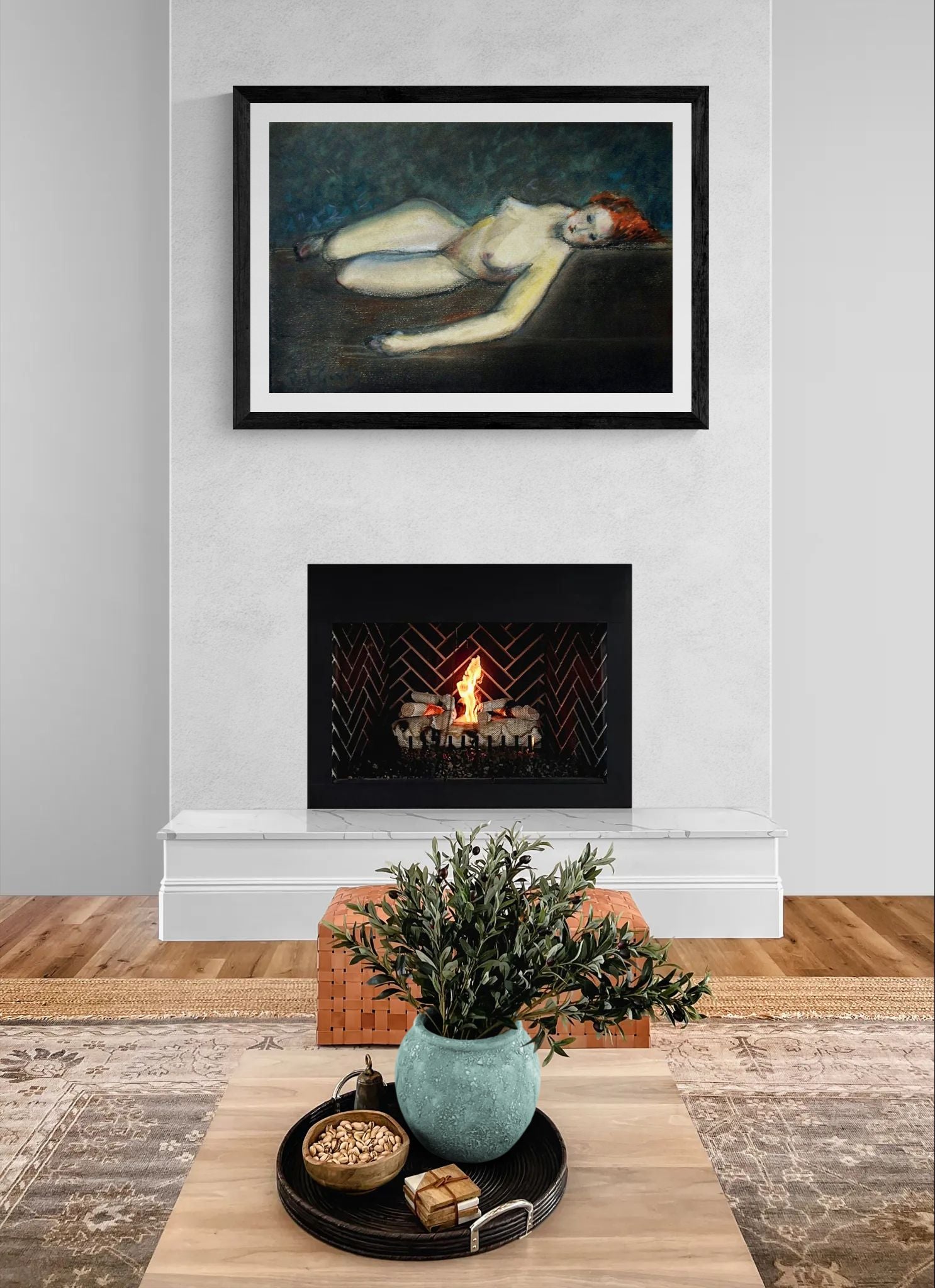 Lying nude by Paul Gosselin Wall Art Poster