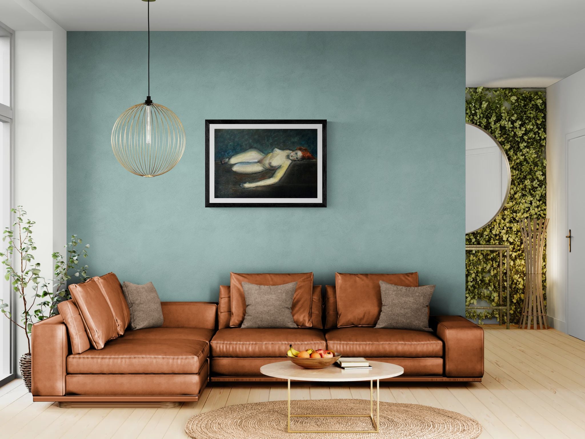 Lying nude by Paul Gosselin Wall Art Poster