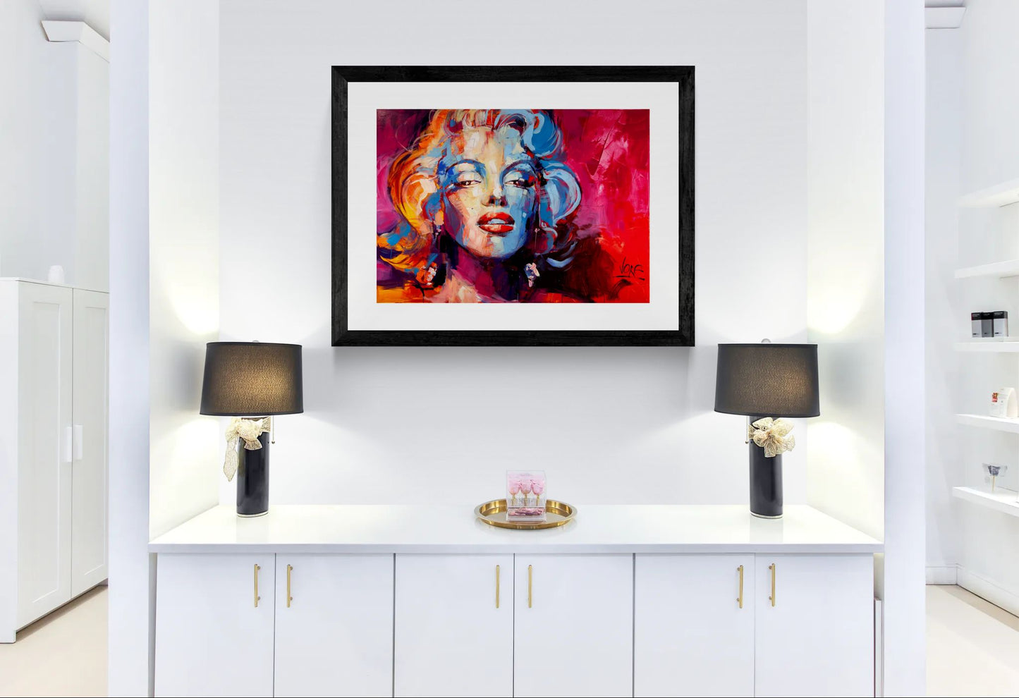 Marilyn Monroe attributed to Voke Framed Wall Art Print