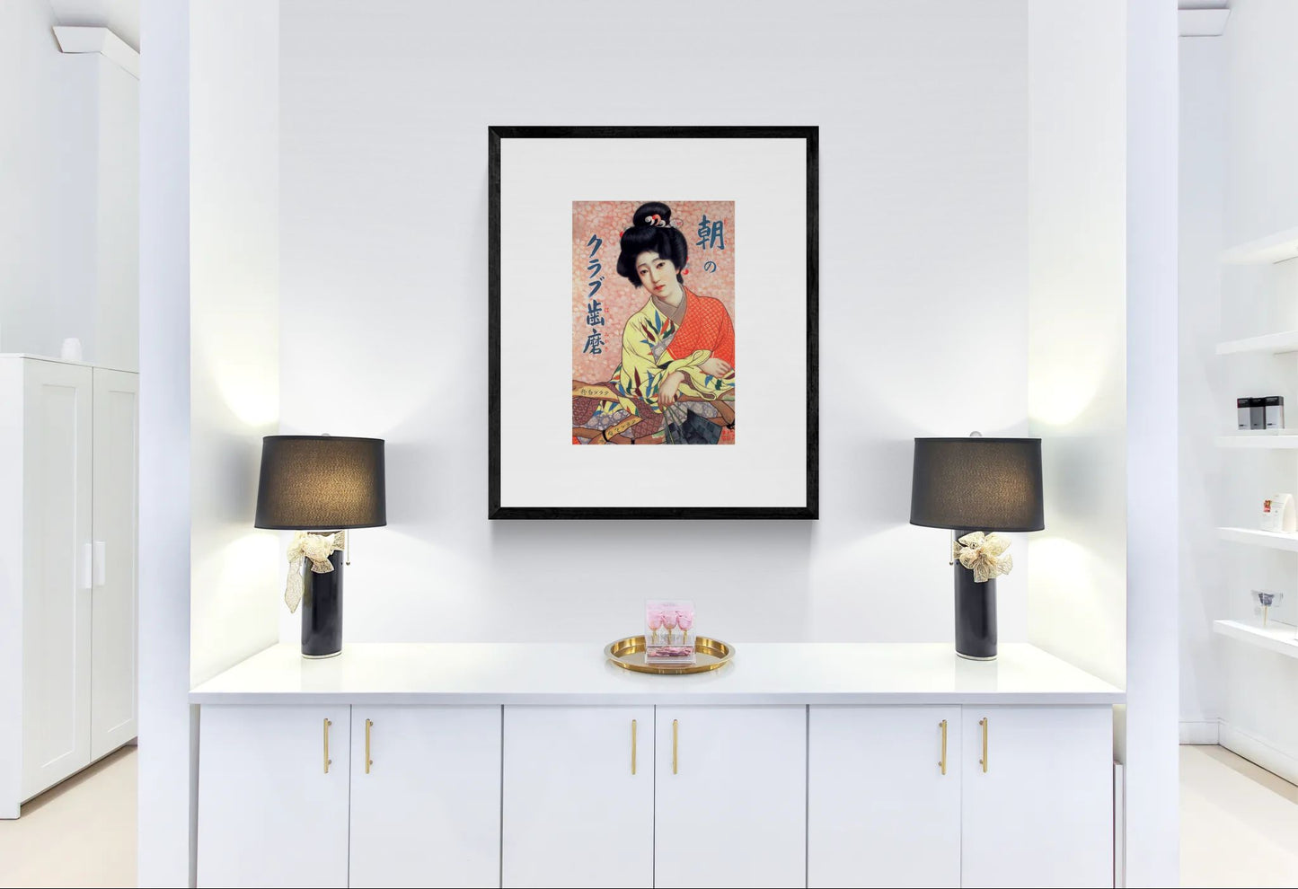 Club Hamigaki by Kitano Tsunetomi Vintage Japanese Geisha Poster – Rolled Art Print