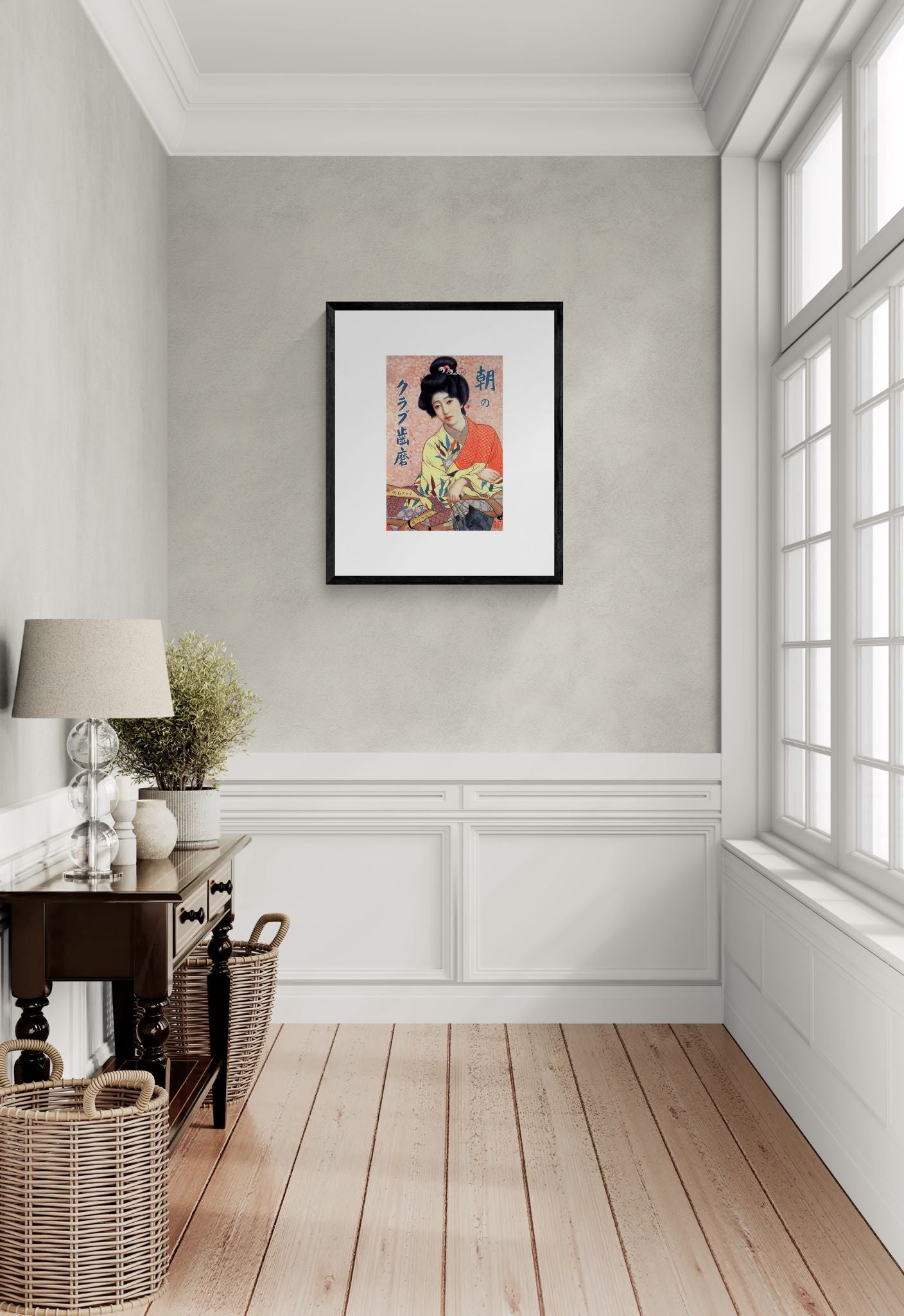 Club Hamigaki by Kitano Tsunetomi Vintage Japanese Geisha Poster – Rolled Art Print