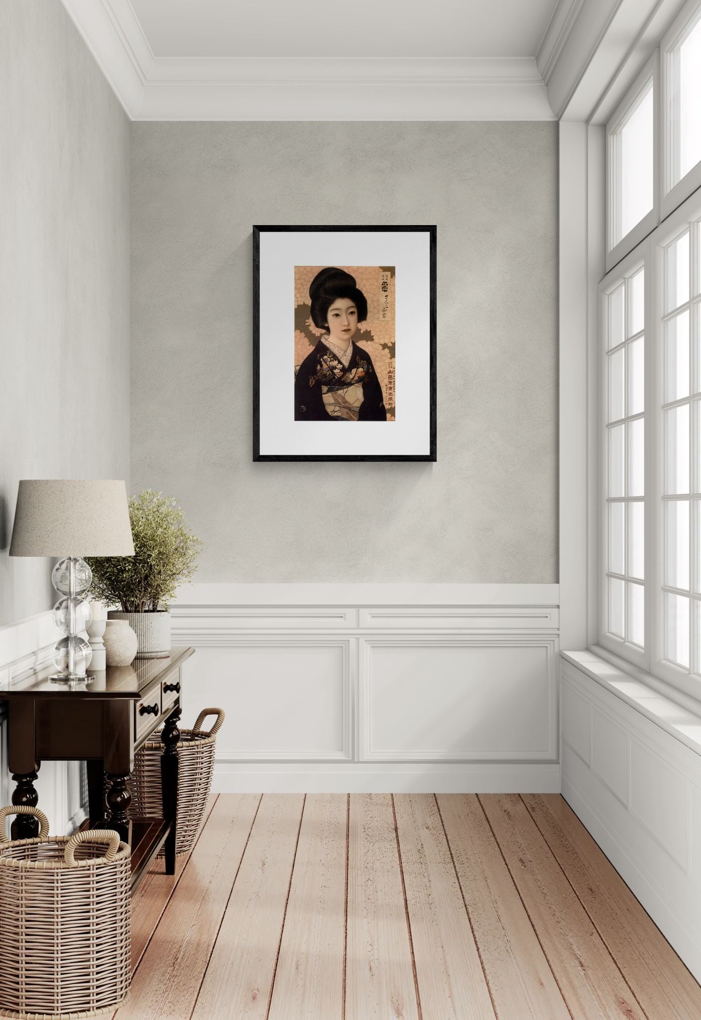 Sakura Masamune by Kitano Tsunetomgi Vintage Japanese Geisha Art Poster