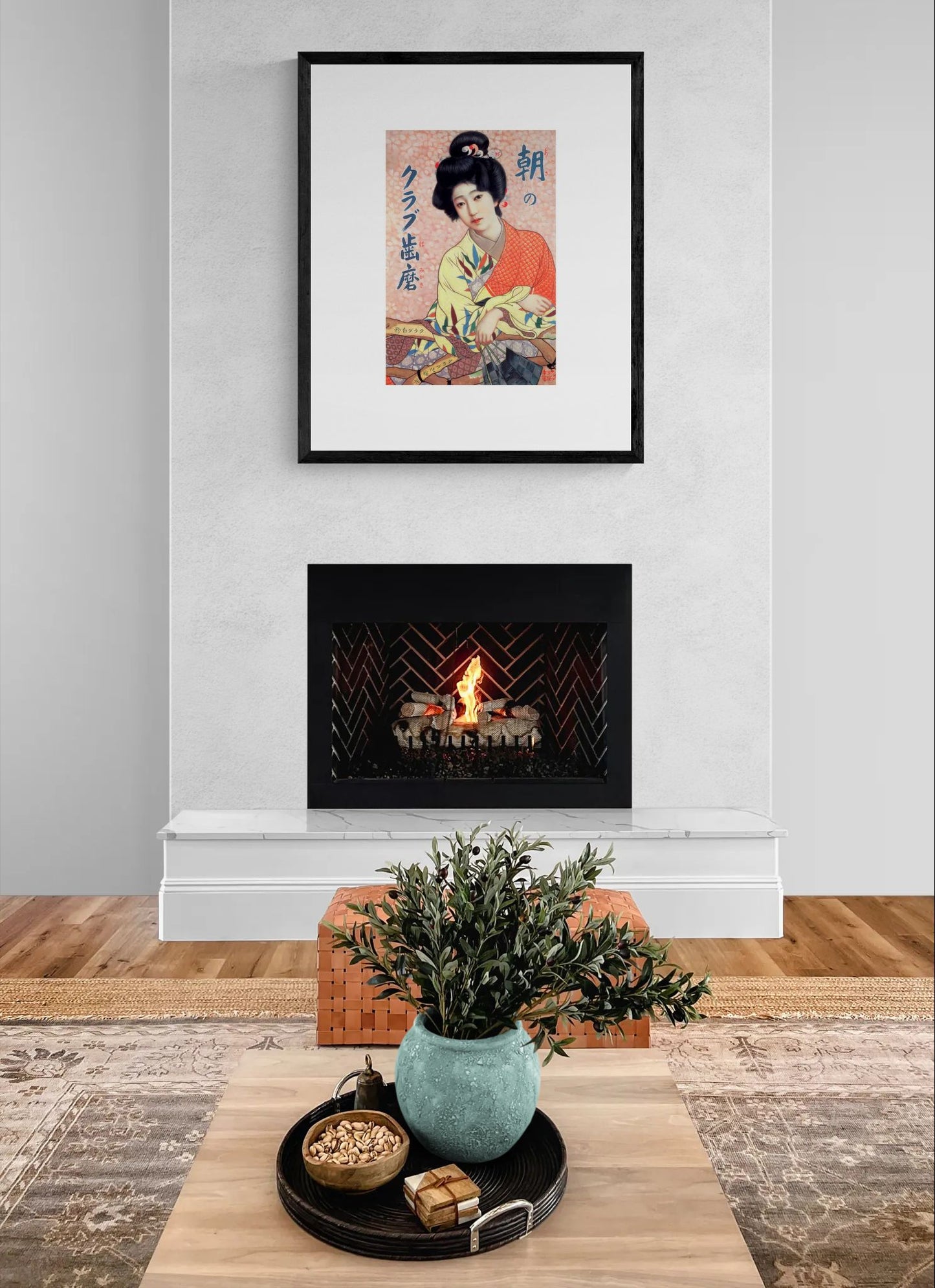 Club Hamigaki by Kitano Tsunetomi Framed Wall Art Poster