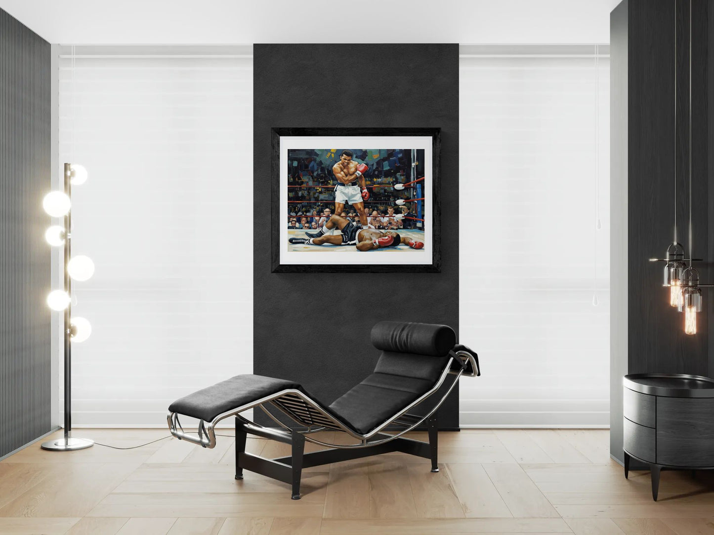 Muhammad Ali Knockout Boxing Poster — Rolled Sports Art Print