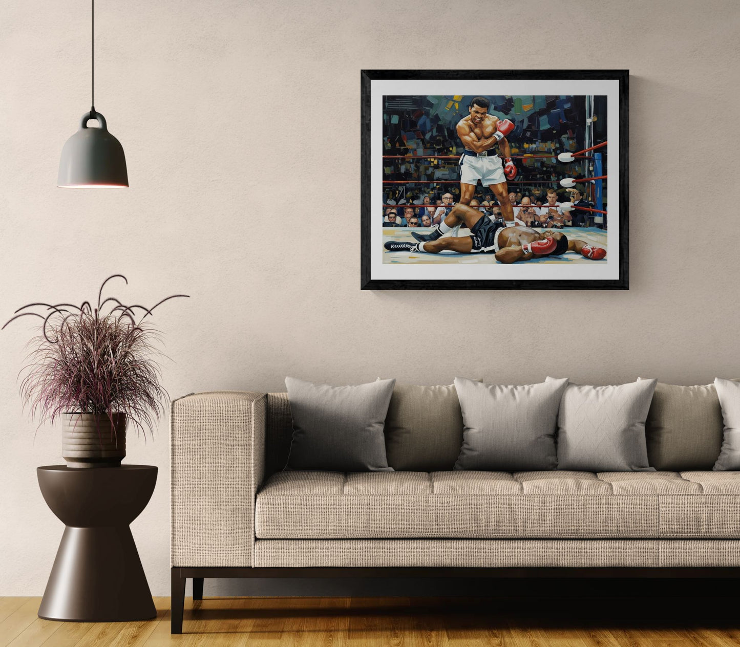 Muhammad Ali Knockout Boxing Poster — Rolled Sports Art Print
