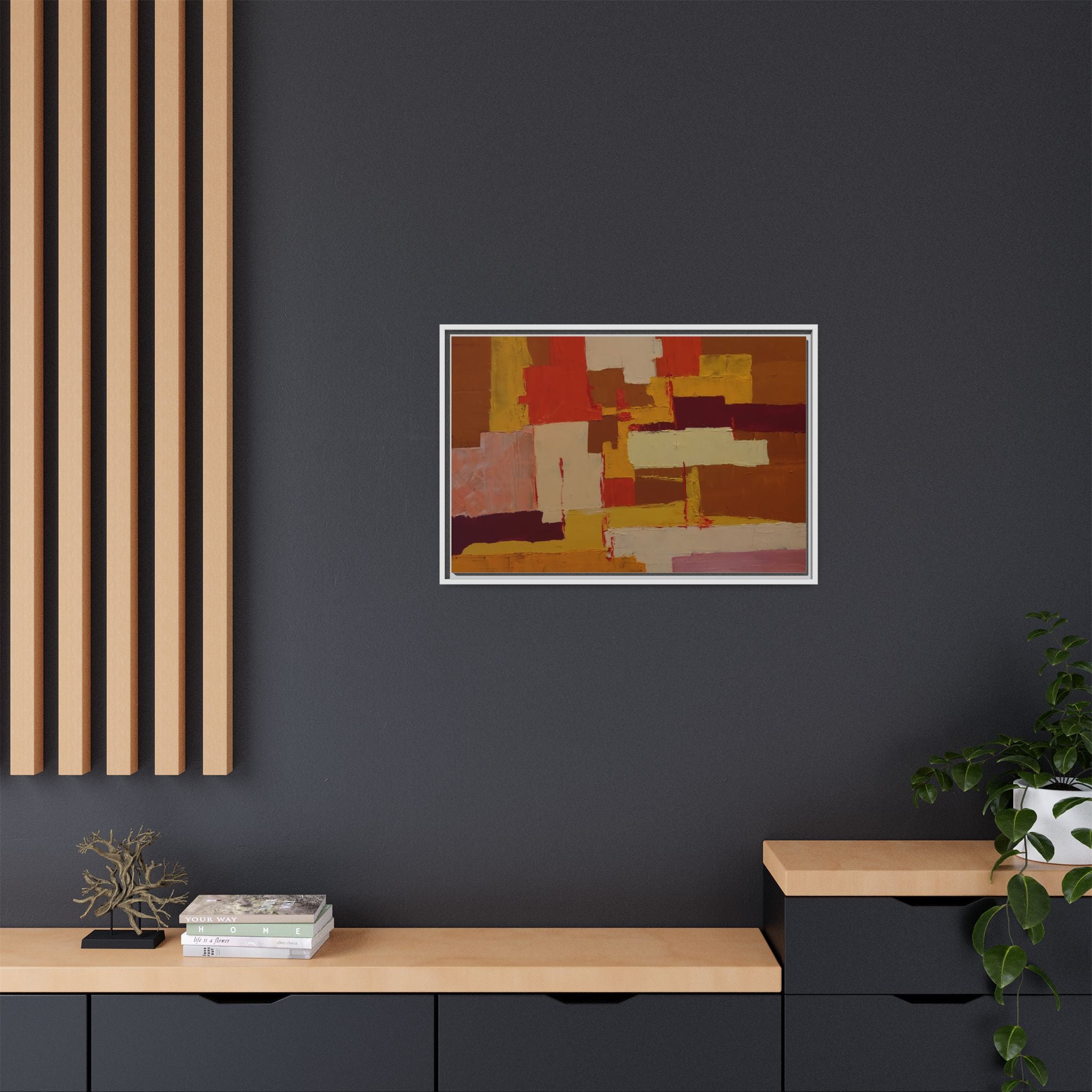 Tableau Confusion by Nicolae Calancea Framed Canvas Wall Art Print