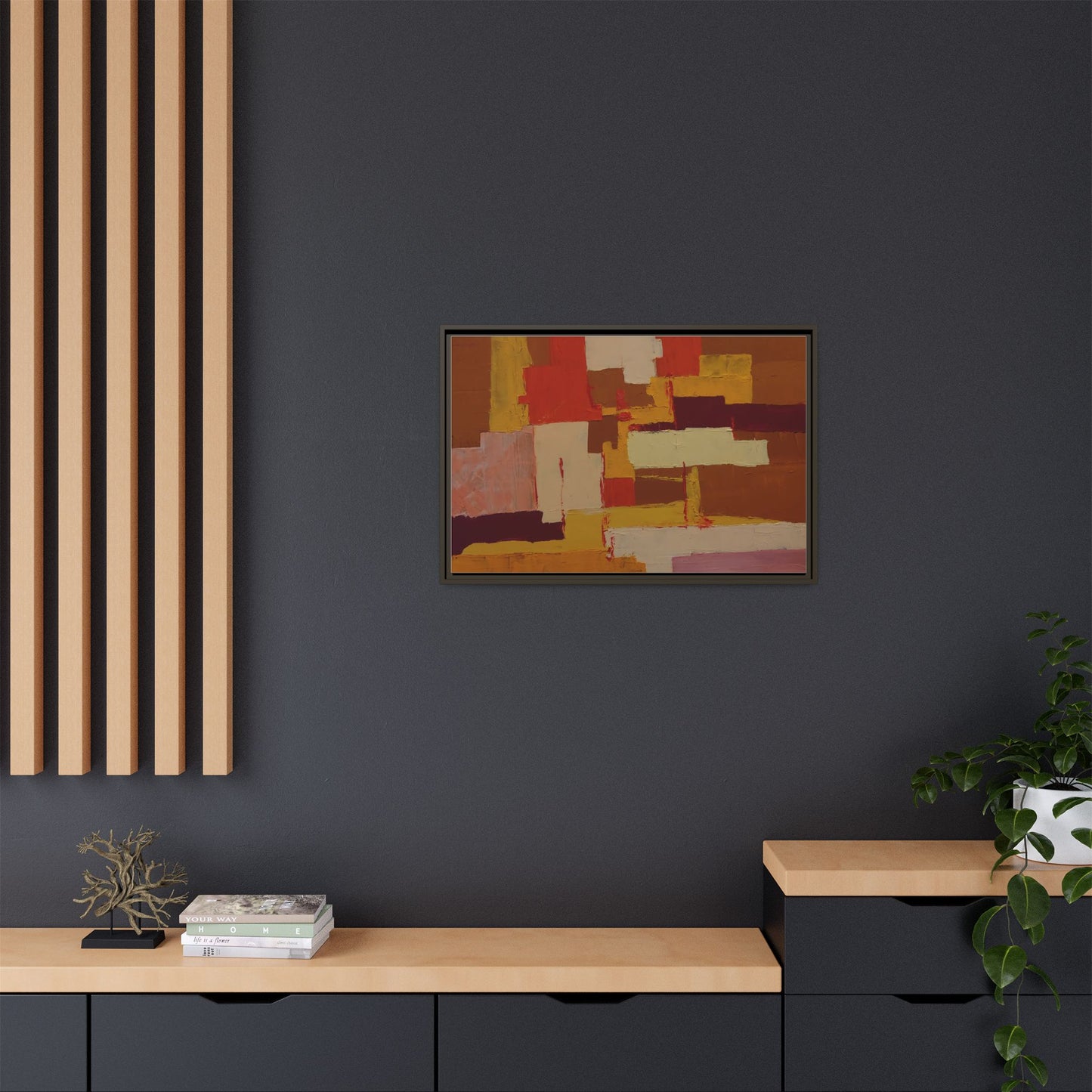 Tableau Confusion by Nicolae Calancea Framed Canvas Wall Art Print