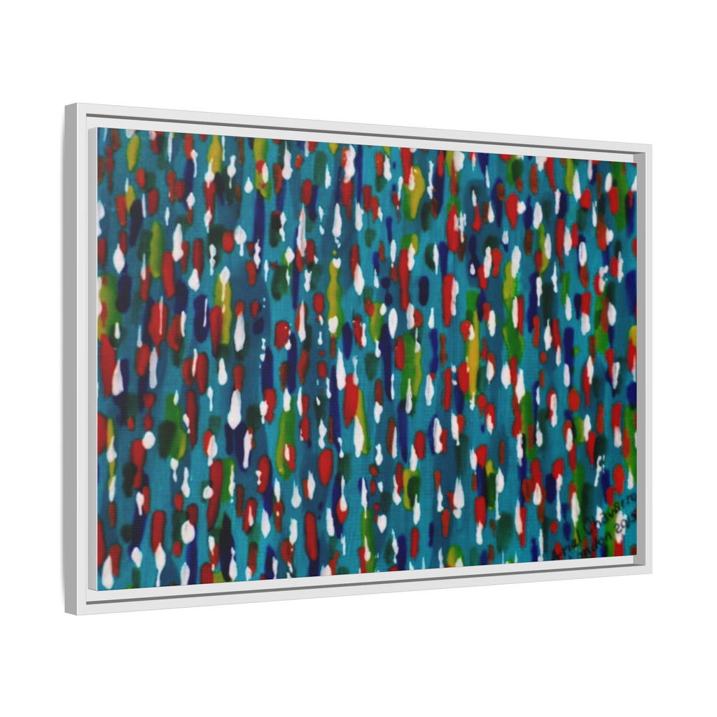 Colours Of The Soul Reflecting On Water by Ariel Chavarro Avila Matte Canvas Framed Art