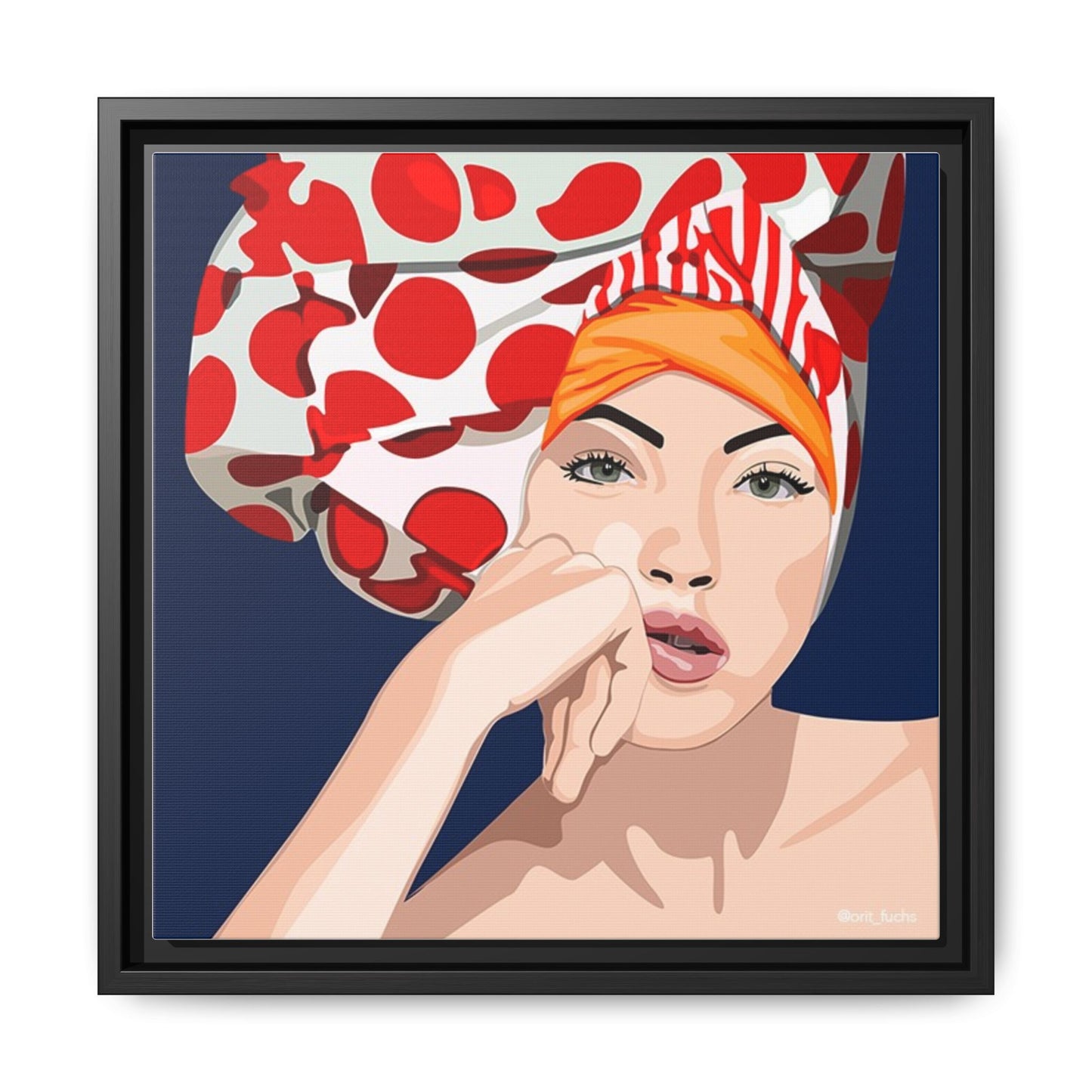 Vivid 20 by Orit Fuchs Pop Art Matte Canvas Framed Wall Art Print