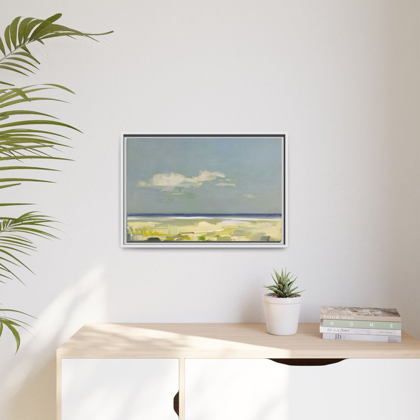 Coastal Calm Matte Canvas Framed Wall Art