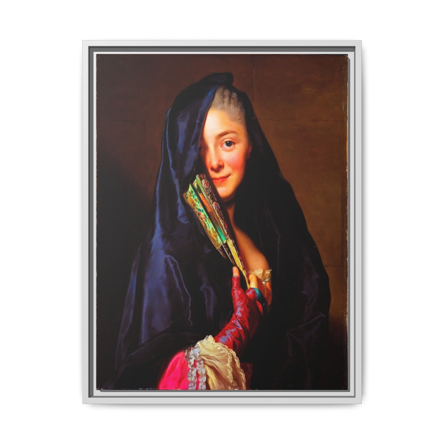 Framed Matte Canvas Wall Art — Classical Portrait Print
