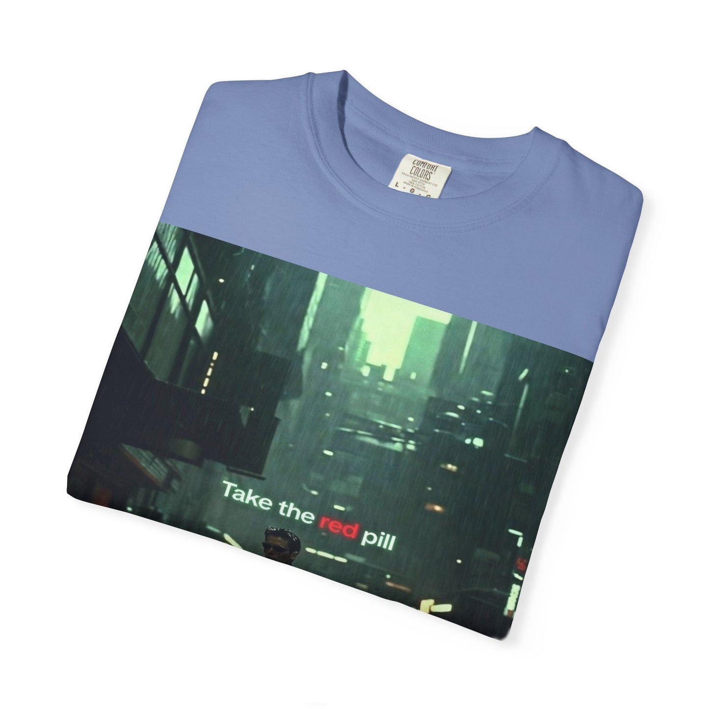 Take the Red Pill T-Shirt — Cyberpunk Noir Graphic Tee