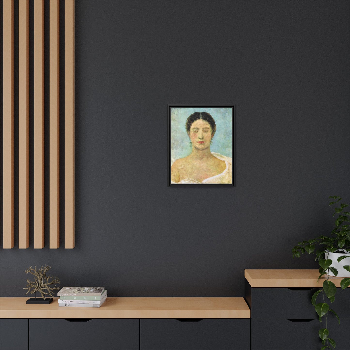 Bianca by Max Klinger Framed Matte Canvas Portrait Print