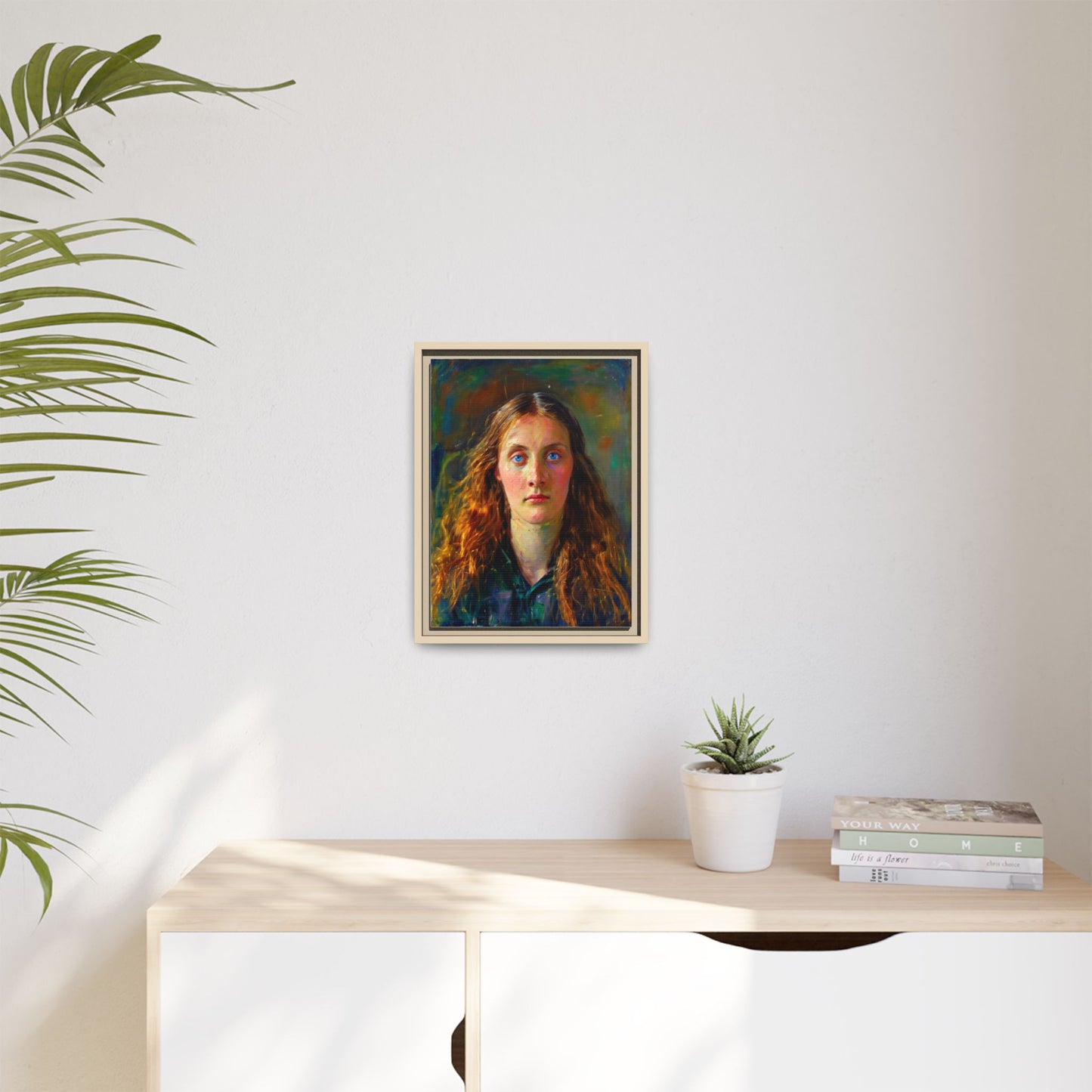 Framed Matte Canvas Print — Vintage Portrait Art