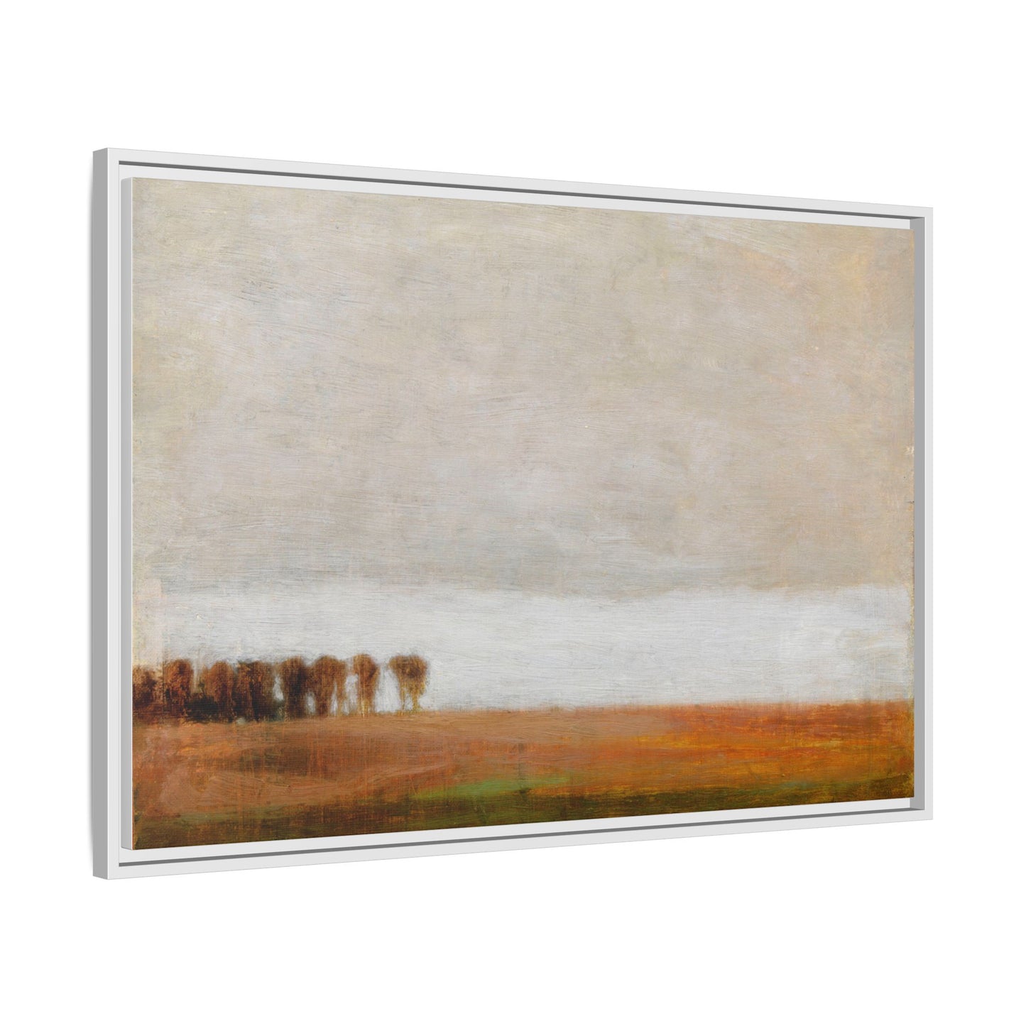 View of Jaegersborg Allé, North of Copenhagen by Vilhelm Hammershøi Framed Matte Canvas Wall Art Print