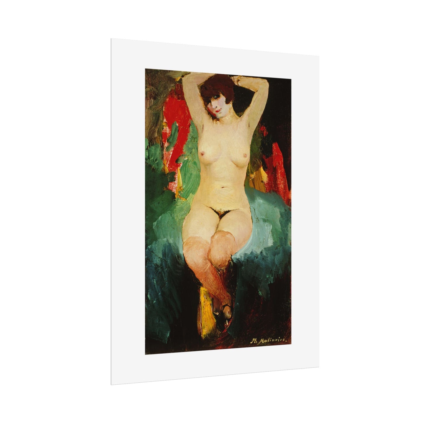 Nude female by Filipp Malyavin Wall Art Poster
