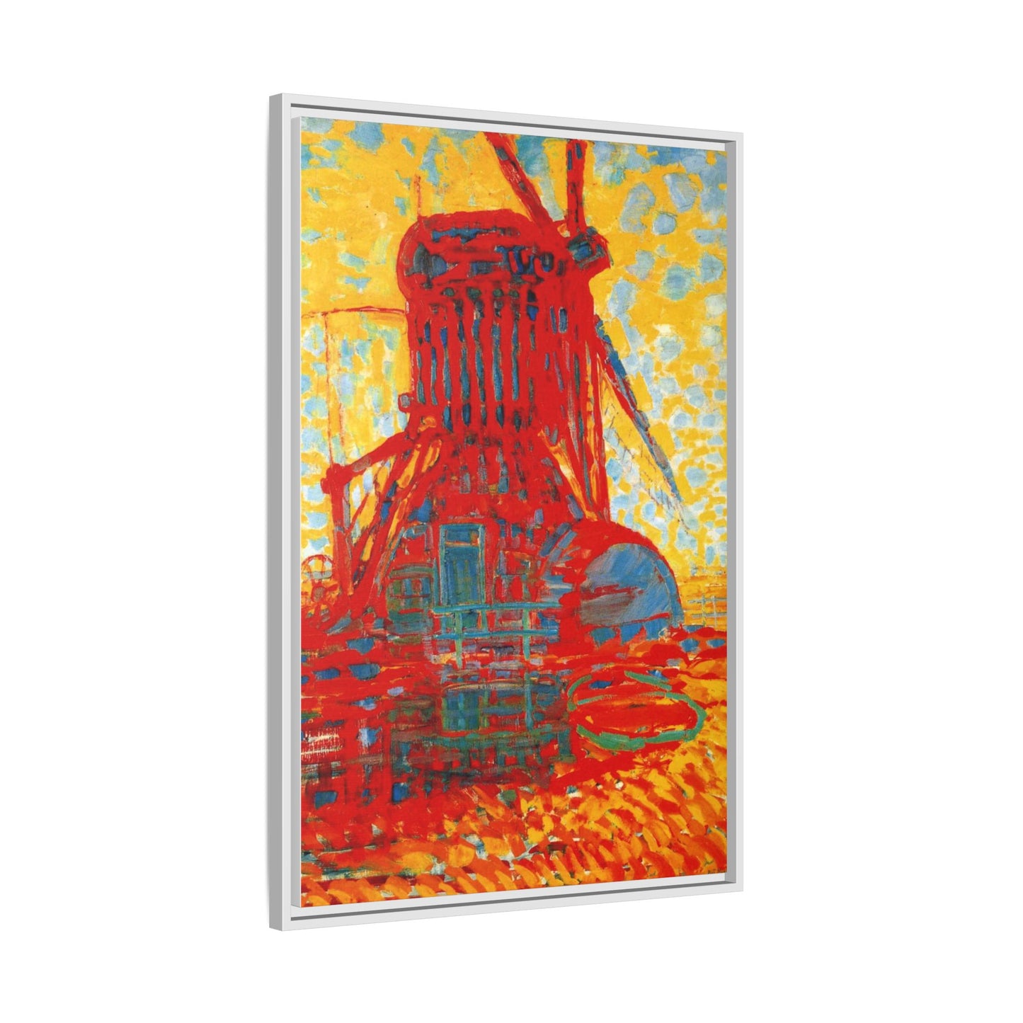 Mill by Sunlight by Piet Mondrian Matte Framed Canvas Wall Art Print