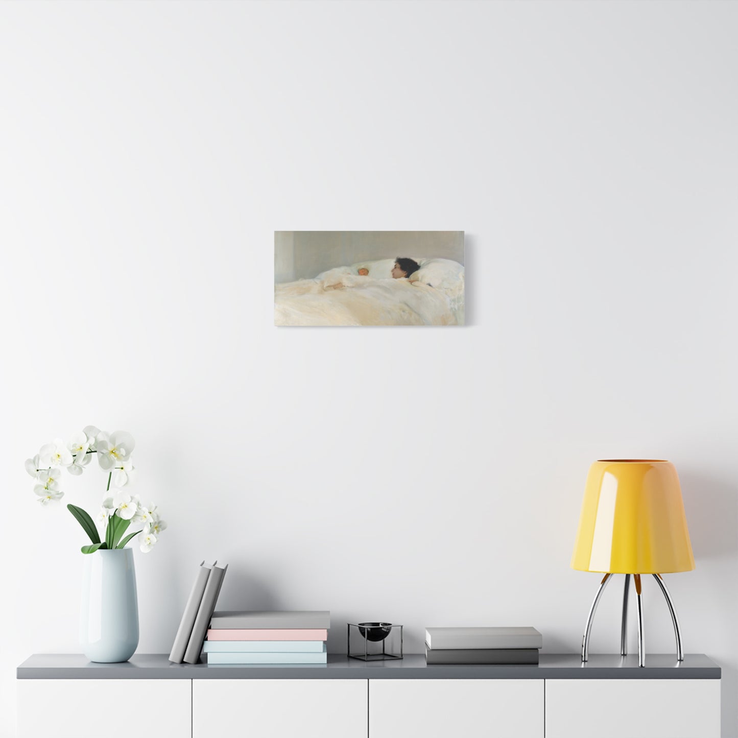 Mother by Joaquin Sorolla y Bastida Art Canvas Print — Serene Nursery Wall Decor