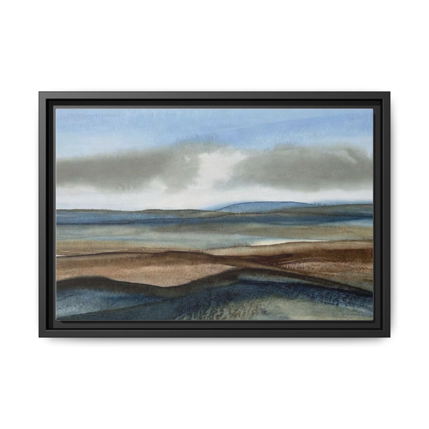 Matte Canvas Landscape, Framed (Multi-color)