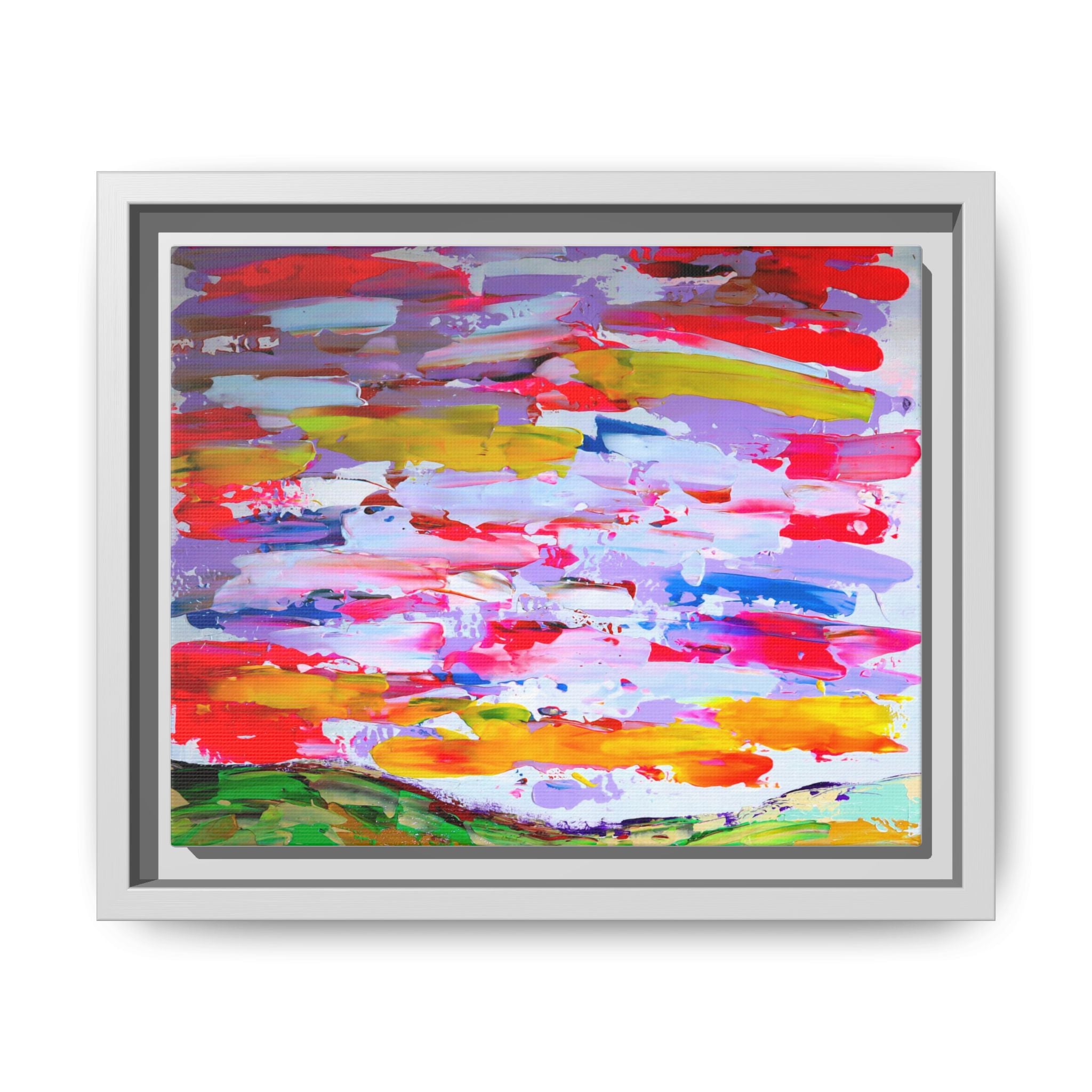 Sunny day in may by Norman Barrett Framed Matte Canvas Wall Art