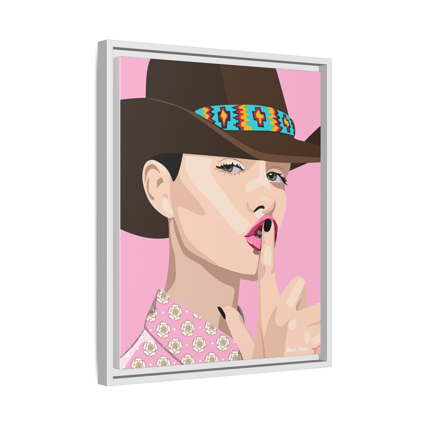 Vivid 63 by Orit Fuchs Matte Framed Canvas Wall Art