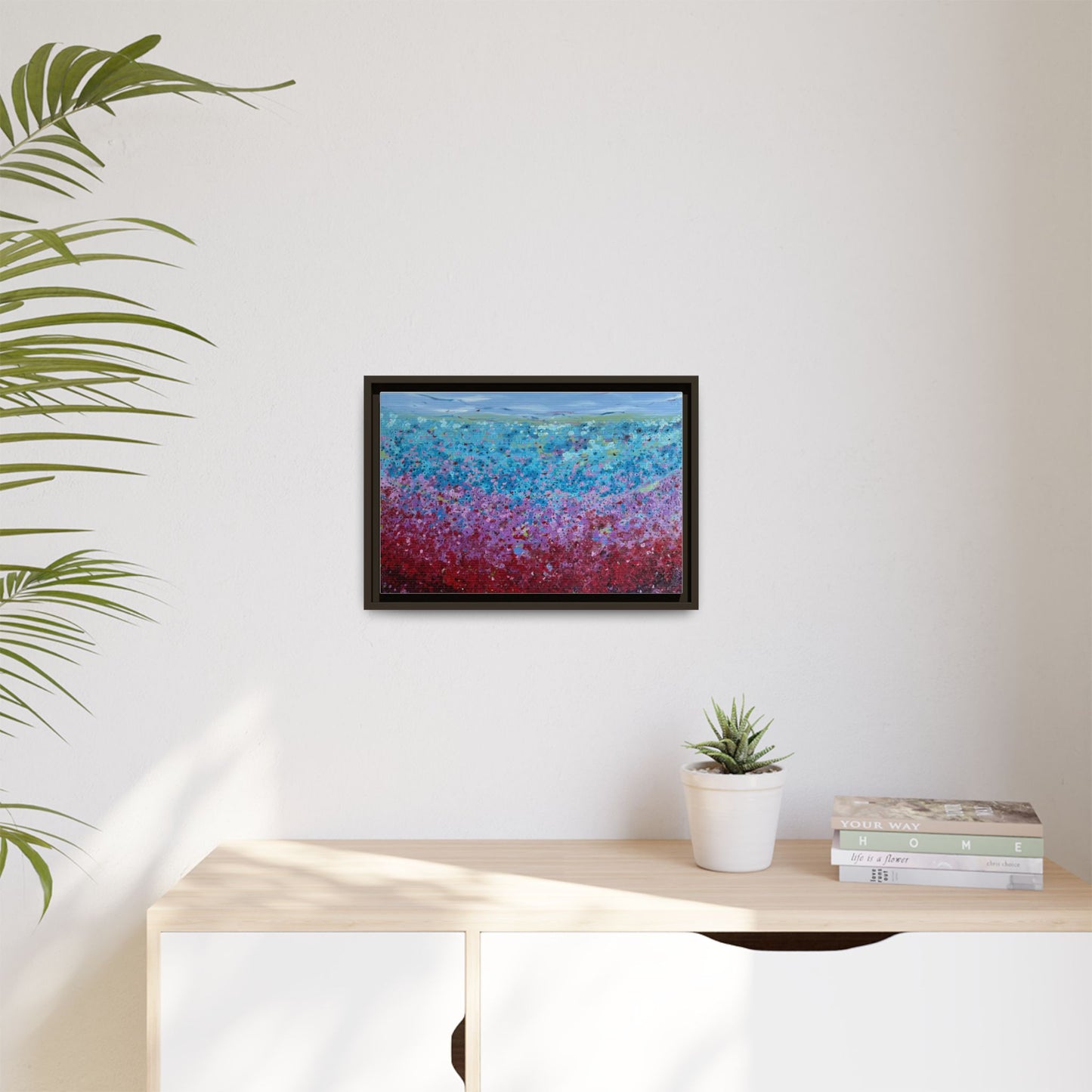 Bloom by Unknown Framed Matte Canvas Abstract Floral Field Wall Art