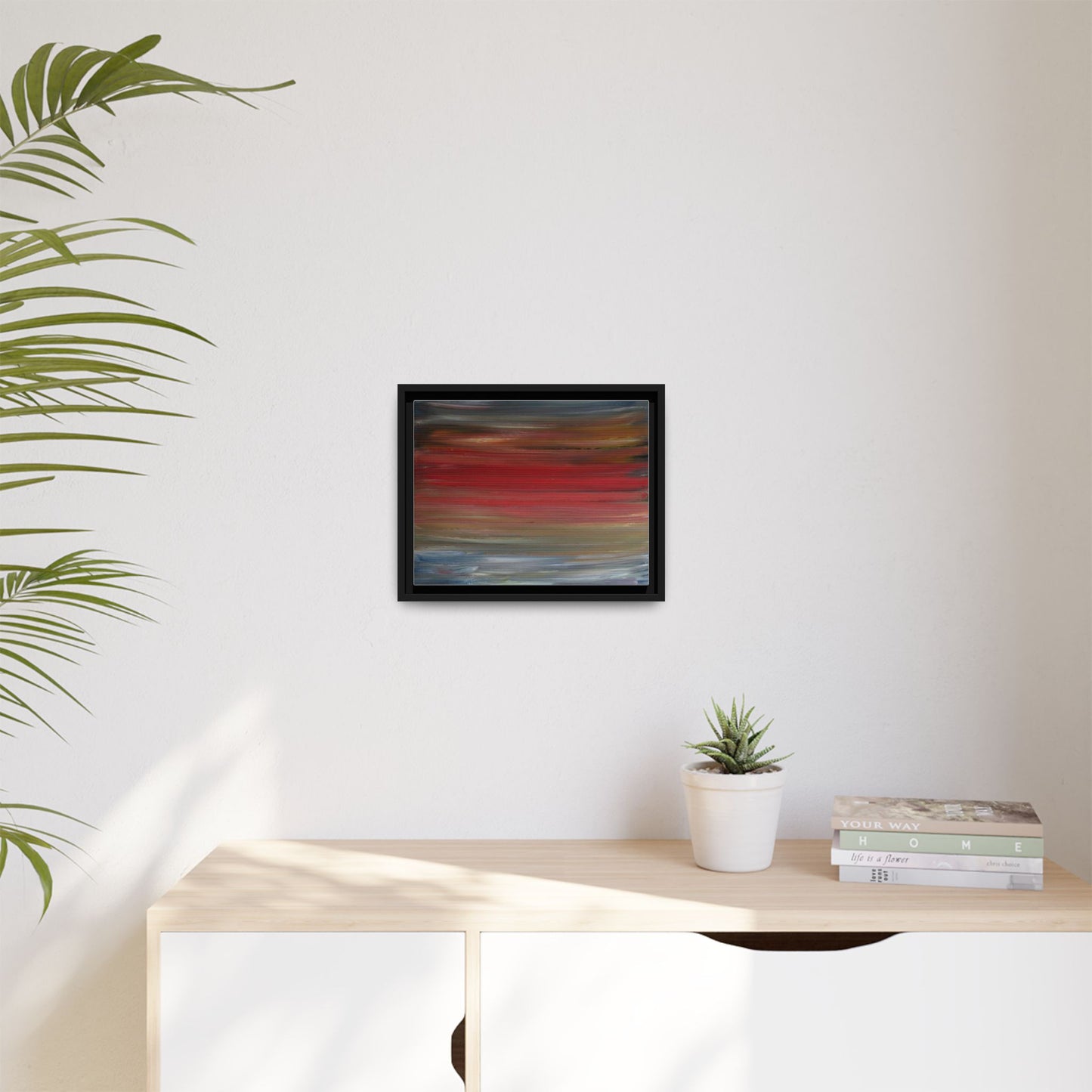 Misty morning by Norman Barrett Framed Matte Canvas Wall Art