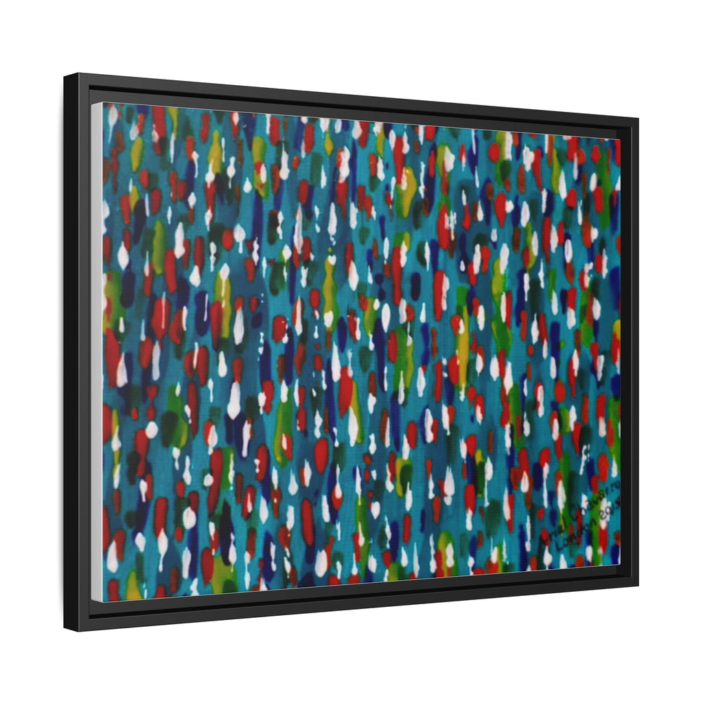 Colours Of The Soul Reflecting On Water by Ariel Chavarro Avila Matte Canvas Framed Art