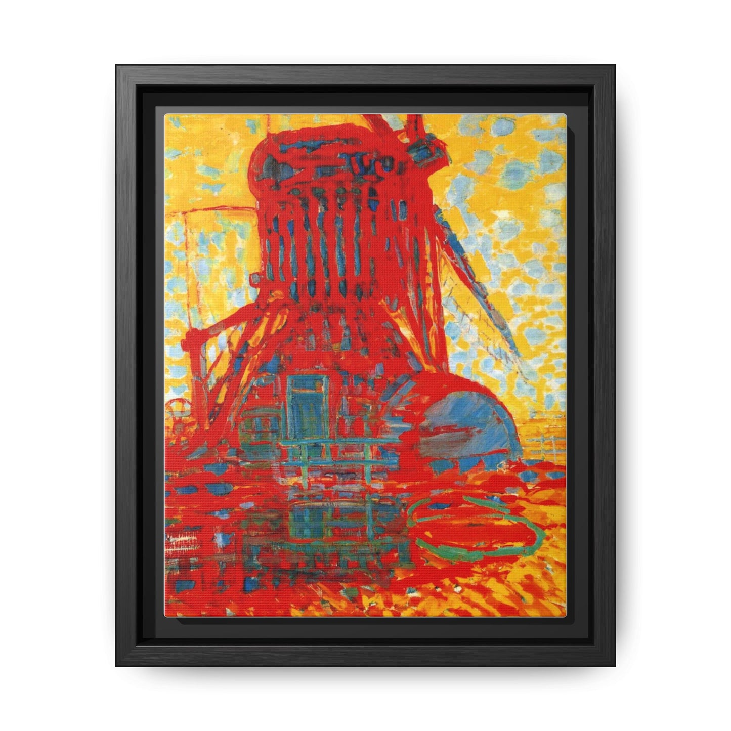Mill by Sunlight by Piet Mondrian Matte Framed Canvas Wall Art Print
