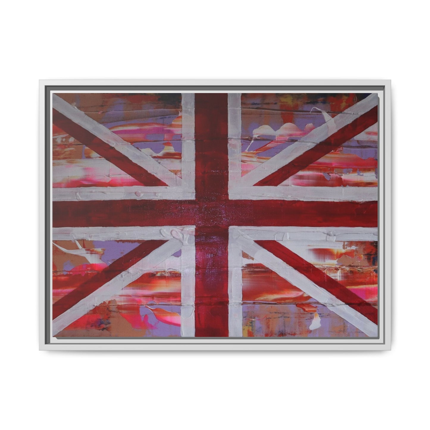 Union Jack is back! by Norman Barrett Framed Matte Canvas Print Wall Art