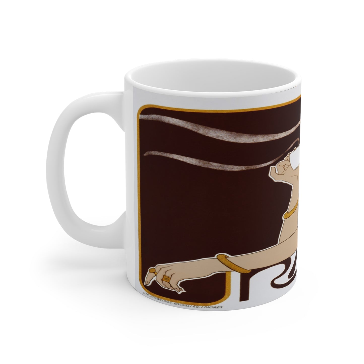 Art Nouveau Tea Lady Mug – Vintage Steam Coffee Cup