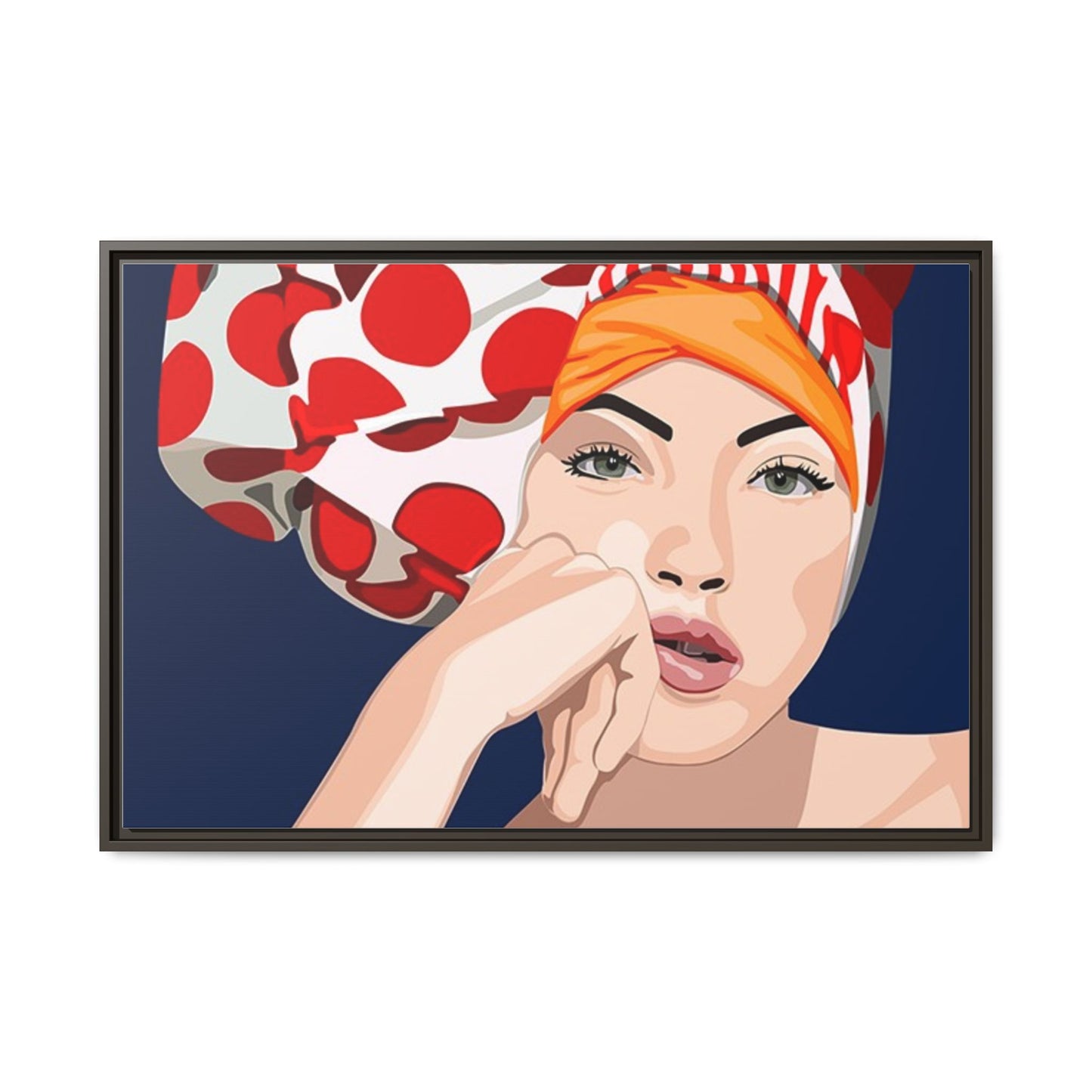 Vivid 20 by Orit Fuchs Pop Art Matte Canvas Framed Wall Art Print