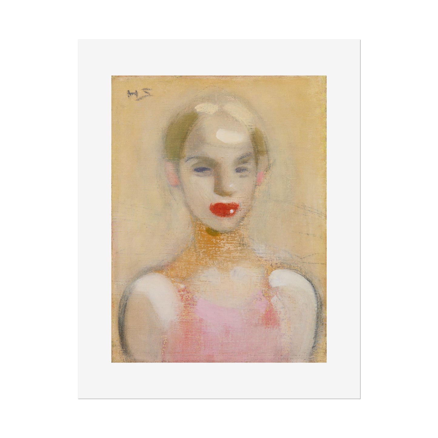 Circus Girl by Helene Schjerfbeck Wall Art Print