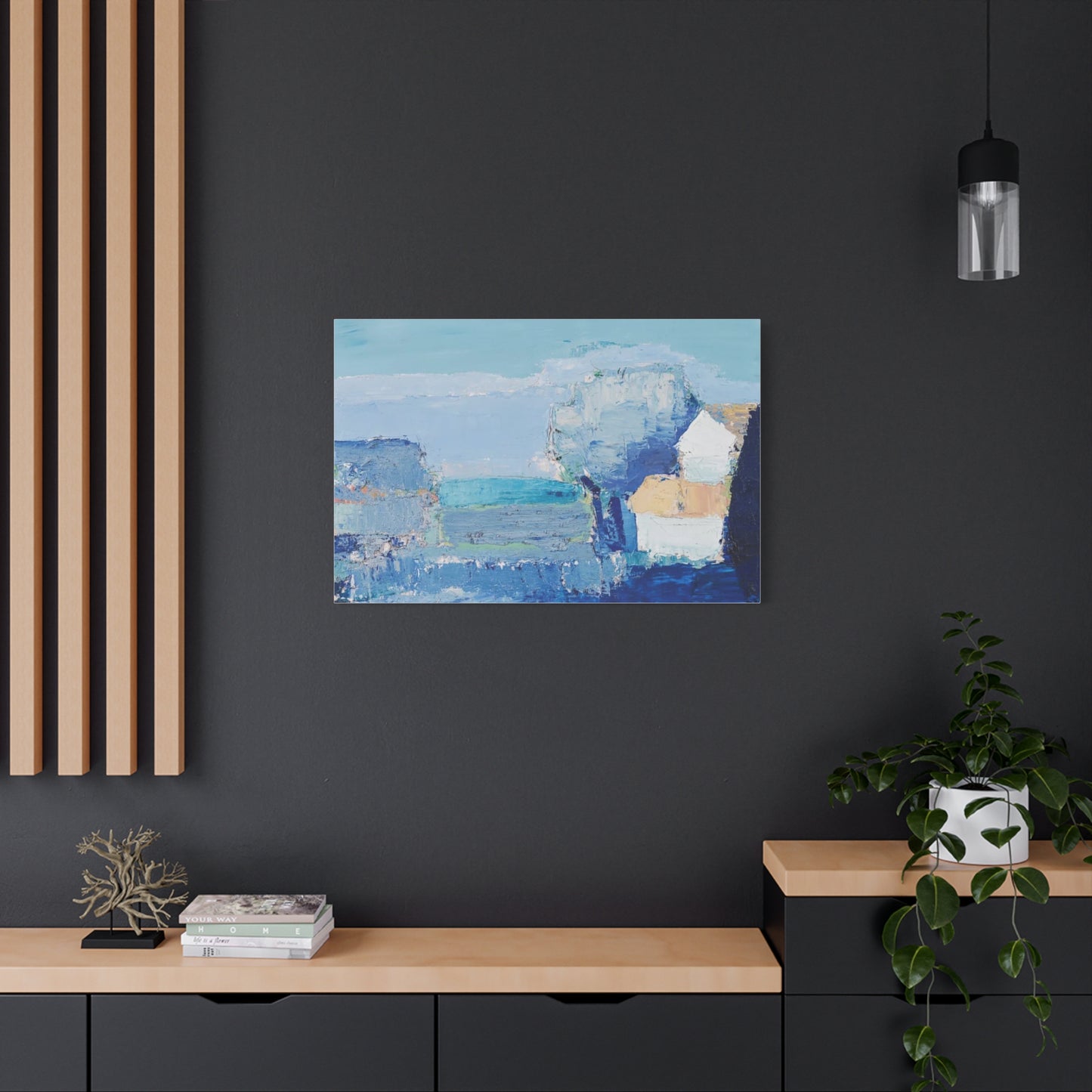 Paysage de Provence by Nicolas de Staël Matte Stretched Wall Art Print
