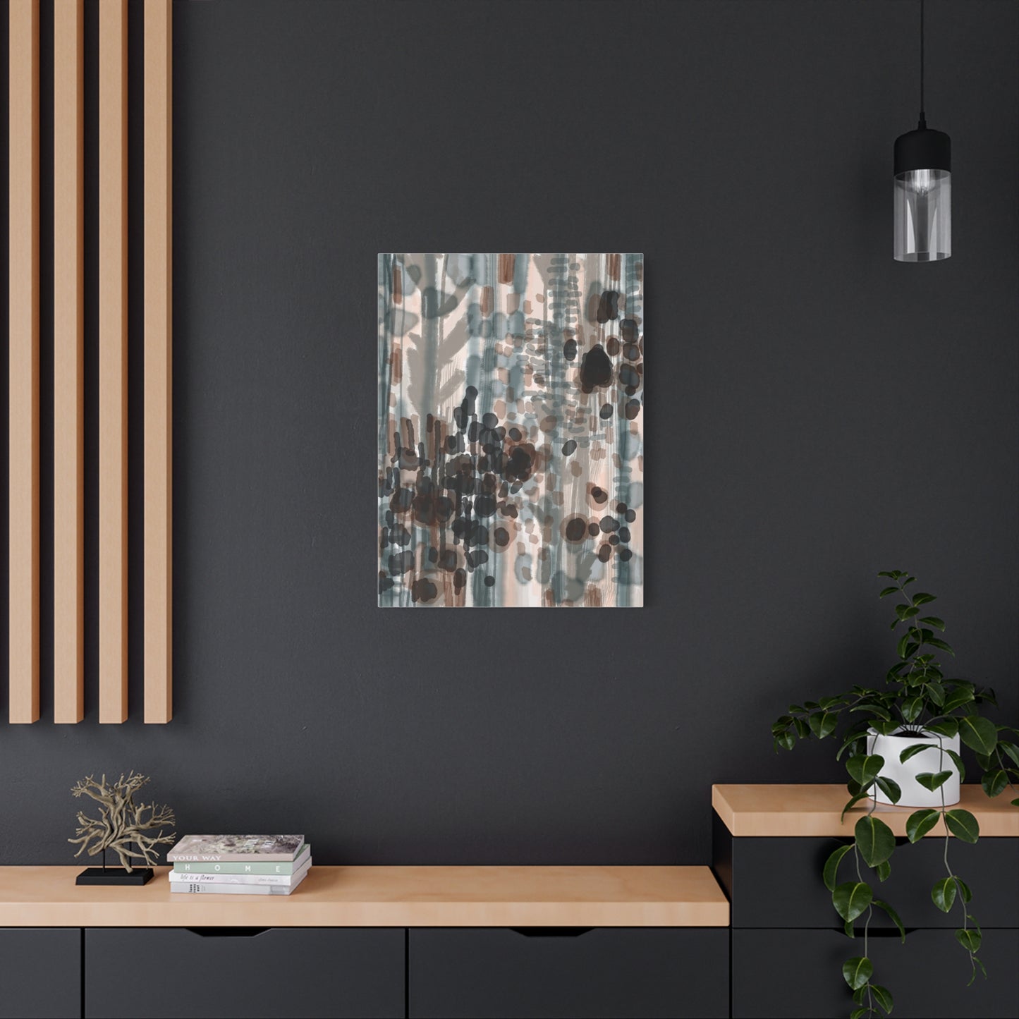 Vleken by an unknown artist Abstract Matte Canvas Wall Art