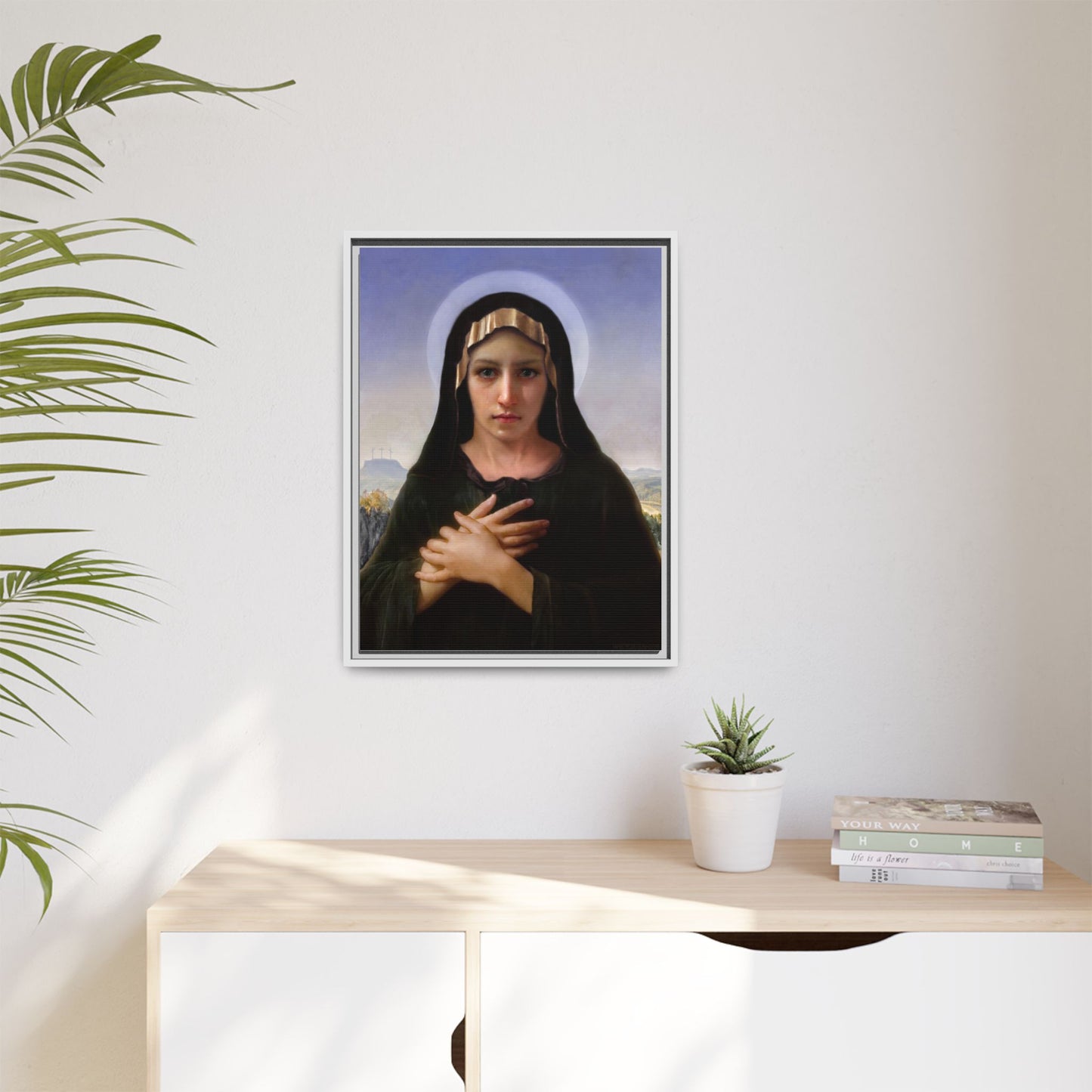 Virgo Solitudinis by William Adolphe Bouguereau Framed Matte Canvas Print