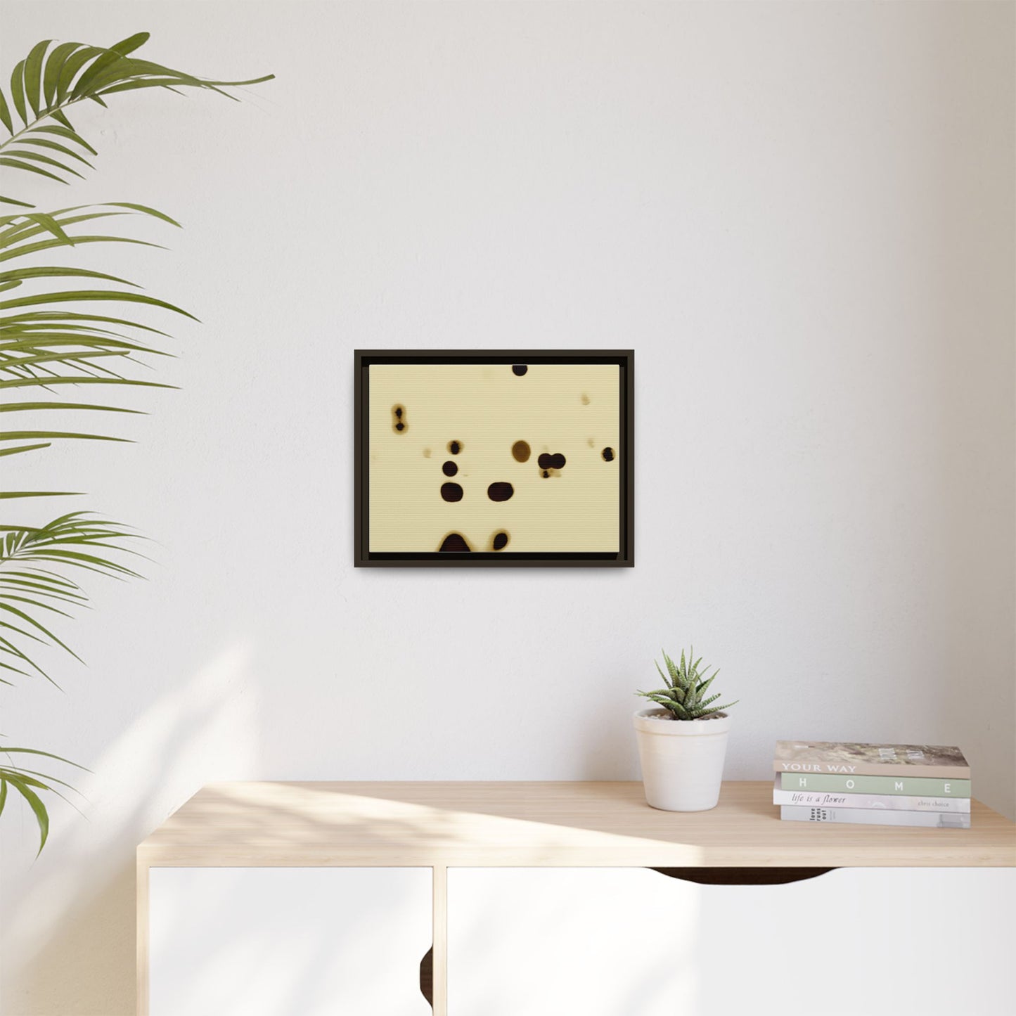 People Communicating by Unknown Abstract Framed Minimalist Wall Art Print