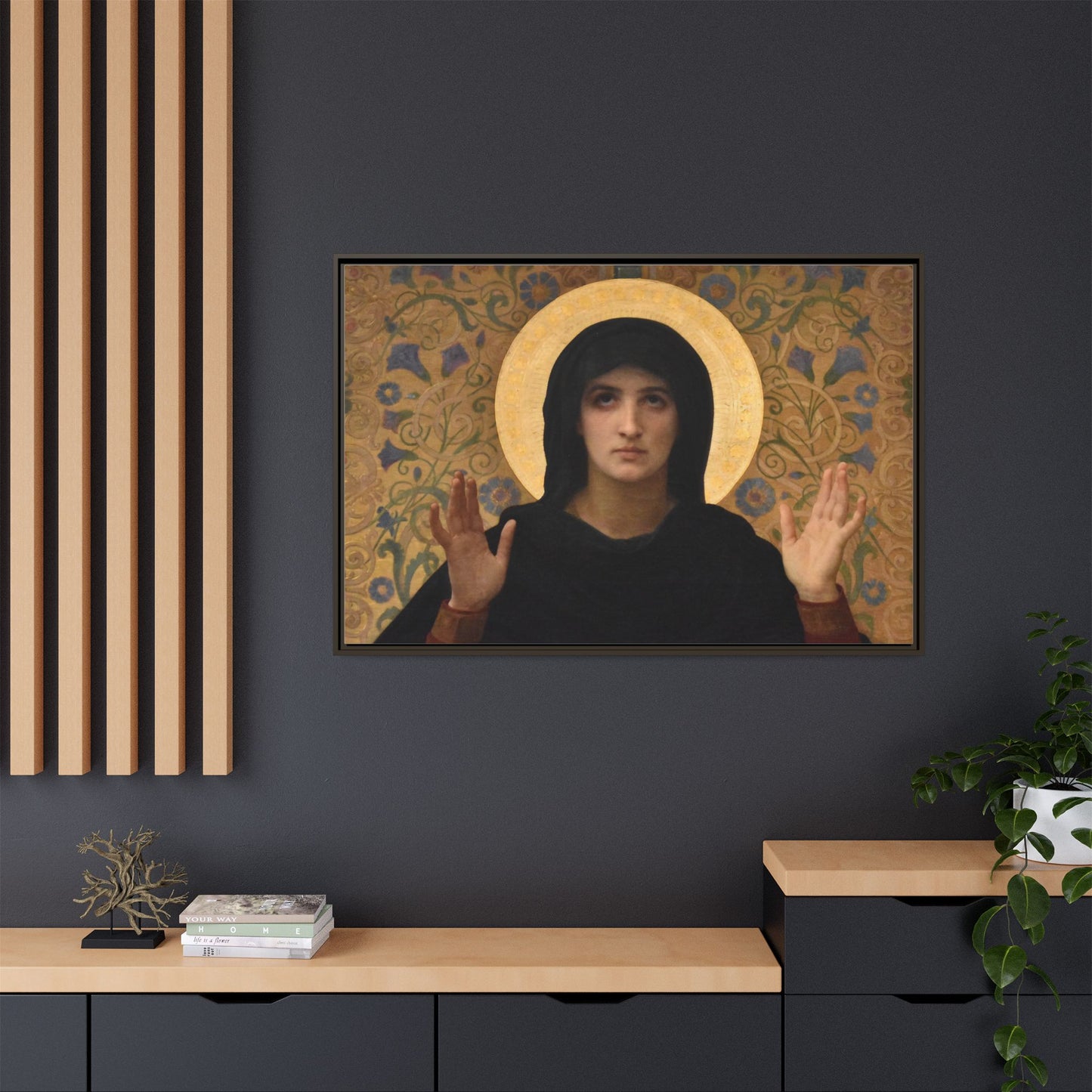 La Vierge consolatrice by William Adolphe Bouguereau Framed Matte Canvas Wall Art