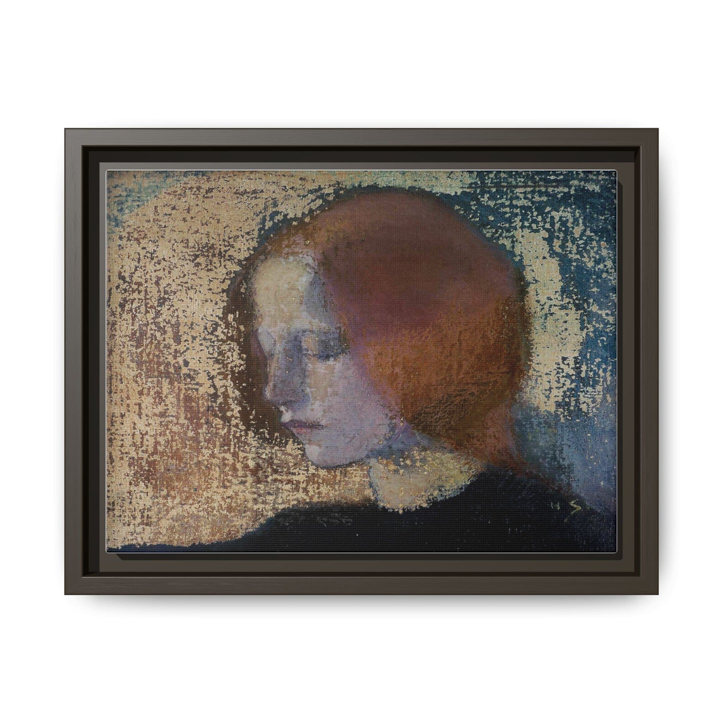 Fragment by Helena Schjerfbeck Framed Matte Canvas Art Print