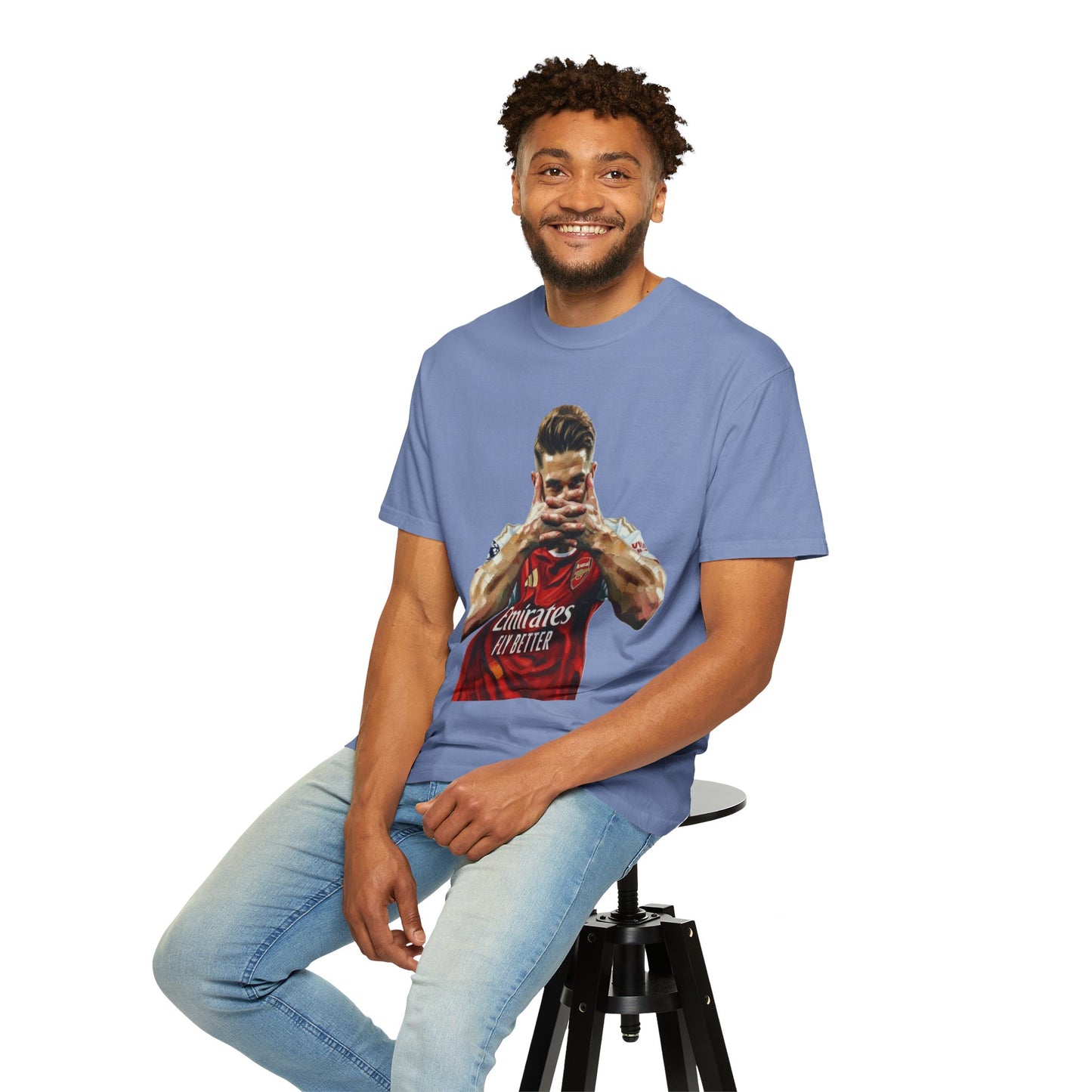 Soccer Celebration T-Shirt — Emirates 'Fly Better' Jersey Design