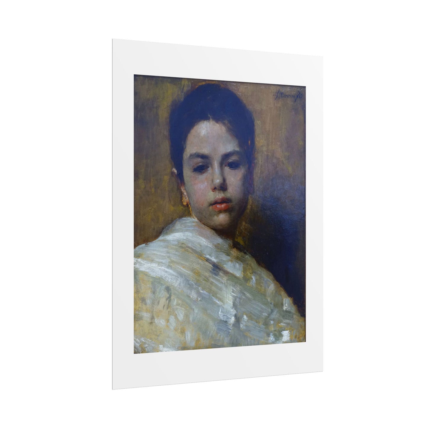 Carminella by Antonio Mancini Wall Art Print