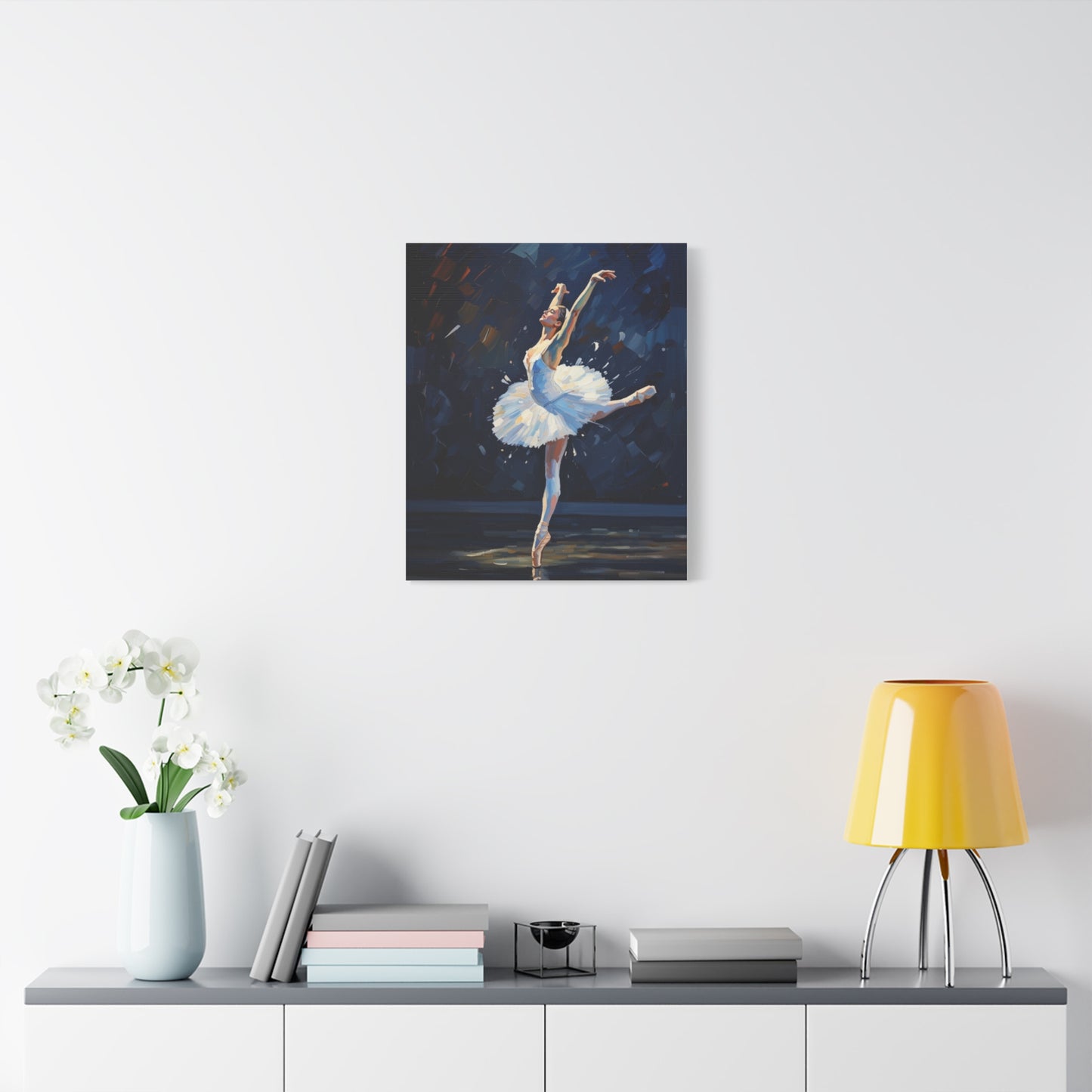 Ballerina Dance Matte Canvas Wall Art — Stretched 1.25"
