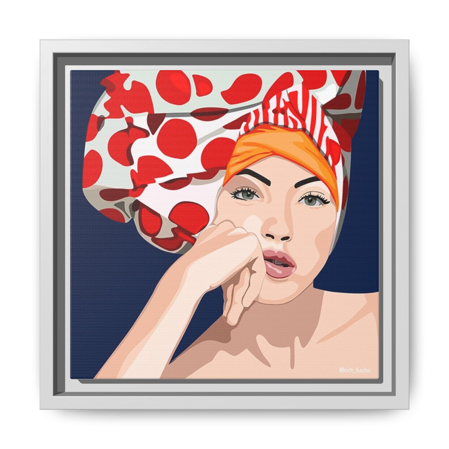 Vivid 20 by Orit Fuchs Pop Art Matte Canvas Framed Wall Art Print