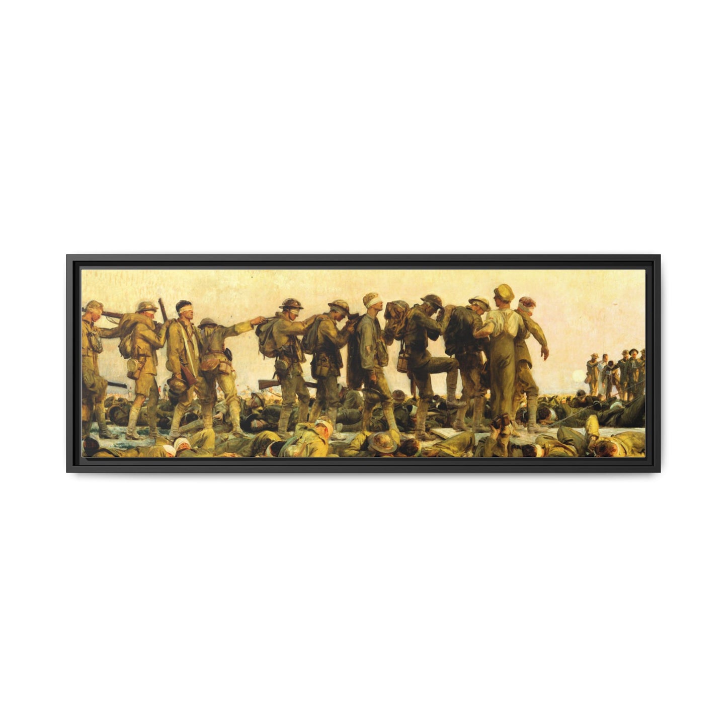 Gassed by John Singer Sargent (RA) Framed Matte Canvas Print