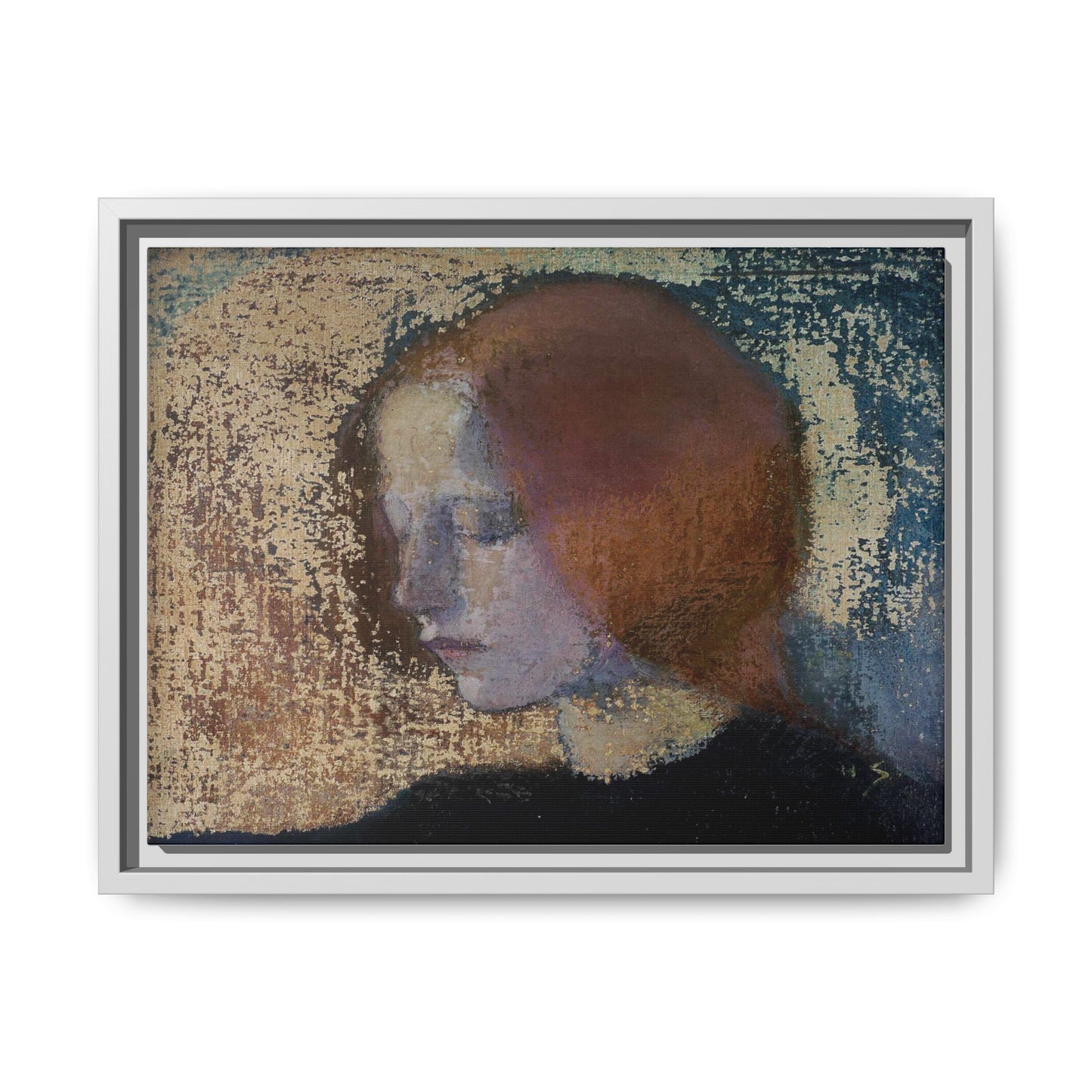 Fragment by Helena Schjerfbeck Framed Matte Canvas Art Print